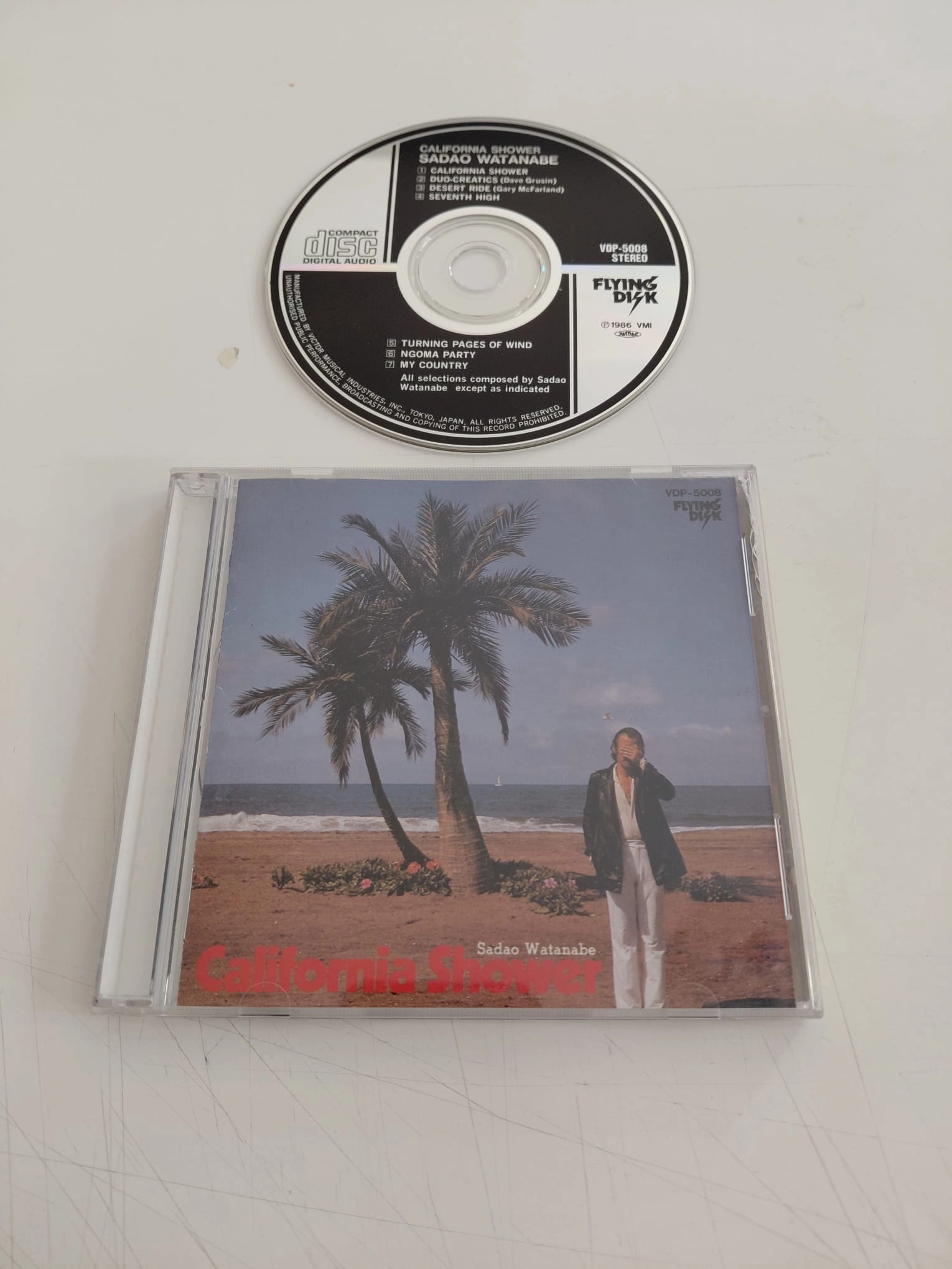 Sadao Watanabe  –  California Shower – 1986 Japonya Basım - CD Albüm-2.el