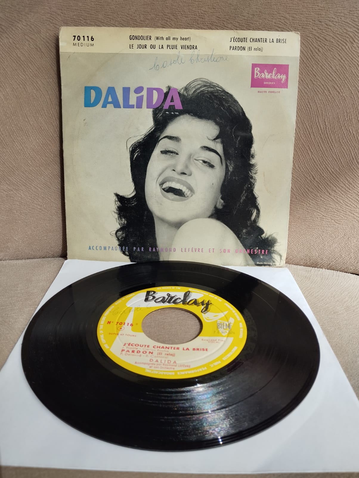 DALIDA – Les Enfants Du Pirée -1960 Fransa Basım 45 LİK EP Plak-2.el