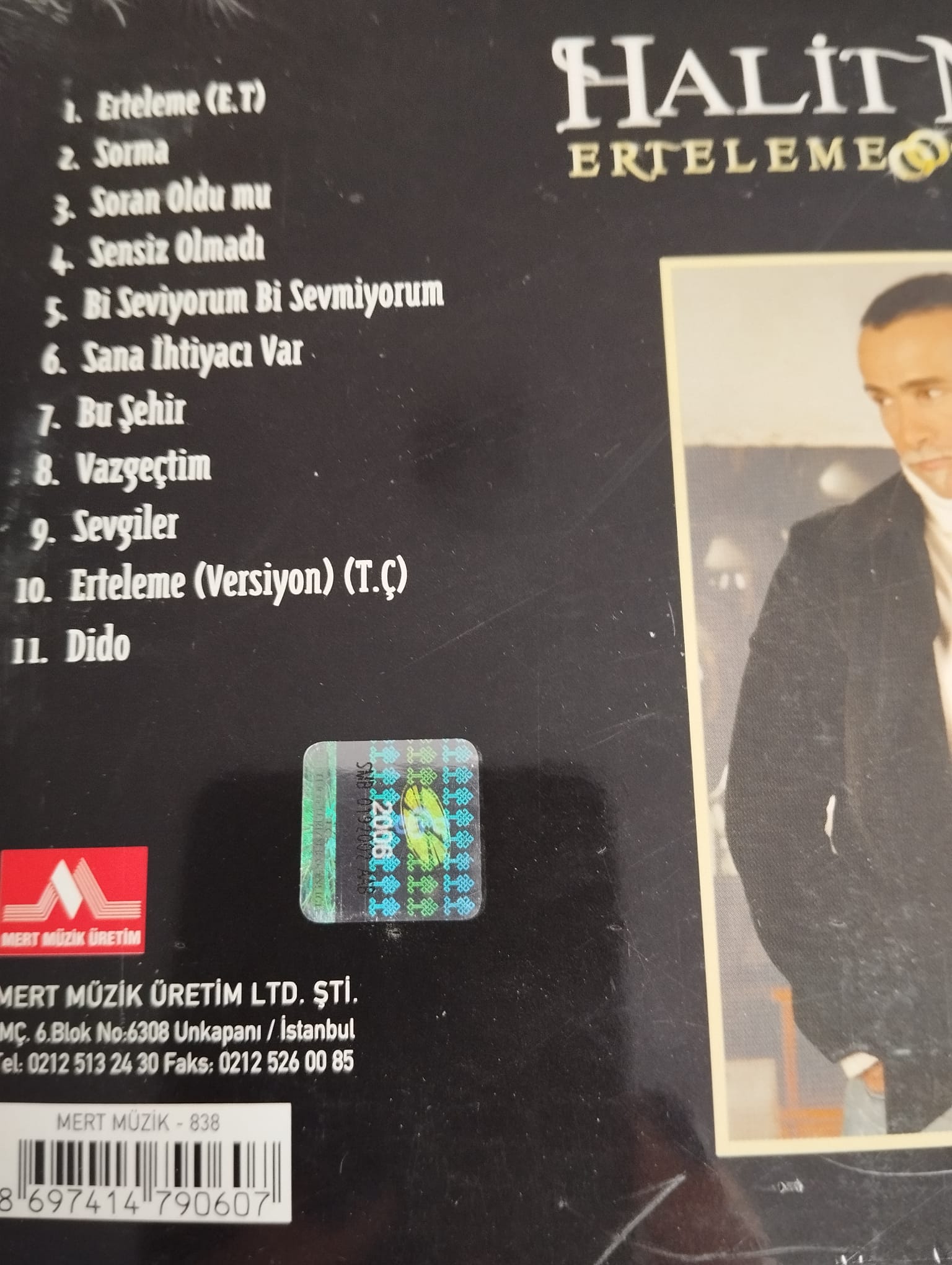 Halit Nart / Erteleme Sevgiler  –    Türkiye Basım  2. El CD  Albüm-İthaflı İmzalı