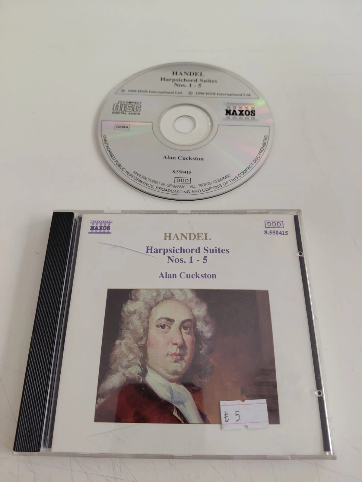 Handel, Alan Cuckston – Harpsichord Suites Nos. 1 - 5 - 1990  Almanya Basım CD Albüm-2.el