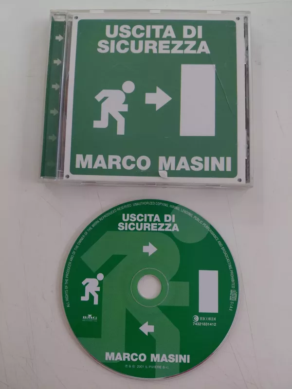 Marco Masini – Uscita Di Sicurezza – 2001  italya  Basım - CD Albüm-2.el
