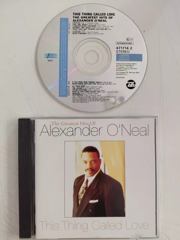 Alexander O’Neal – This Thing Called Love - 1992 İngiltere Basım CD Albüm-2.el