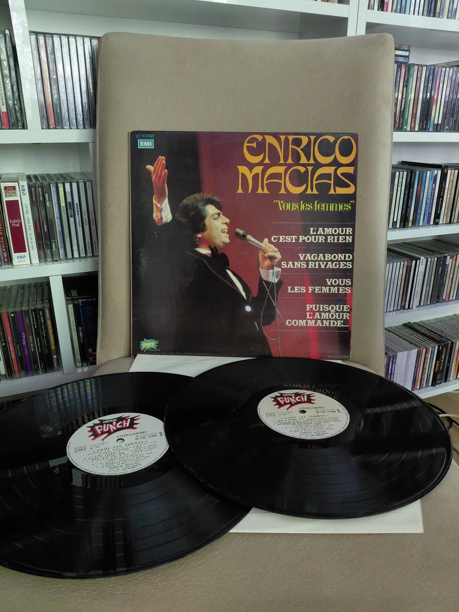 Enrico Macias – Vous Les Femmes - 1974 Fransa Basım Albüm 2xLP Plak-2.el