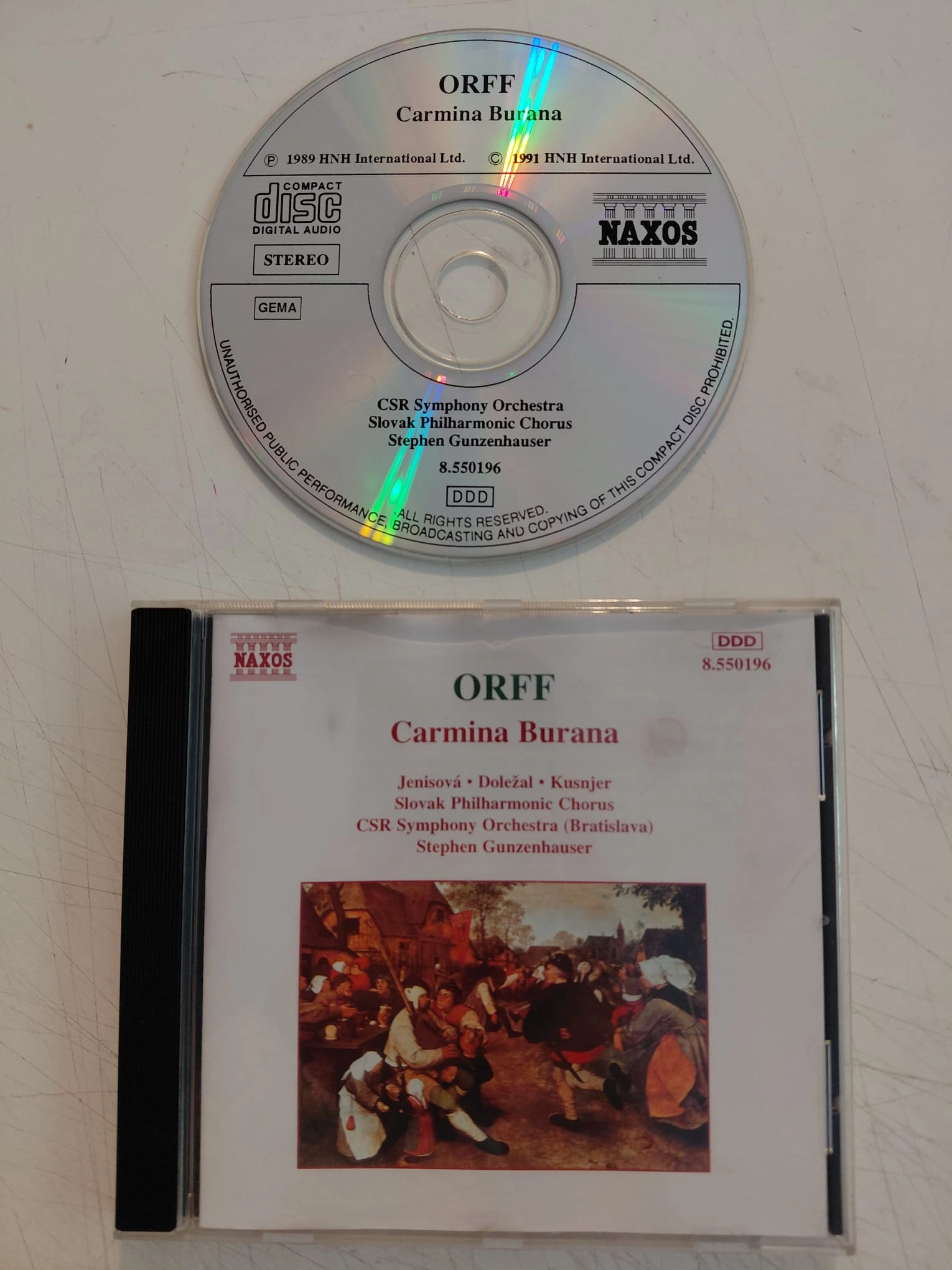 ORFF – Carmina Burana - 2003 Almanya Basım CD Albüm-2.el