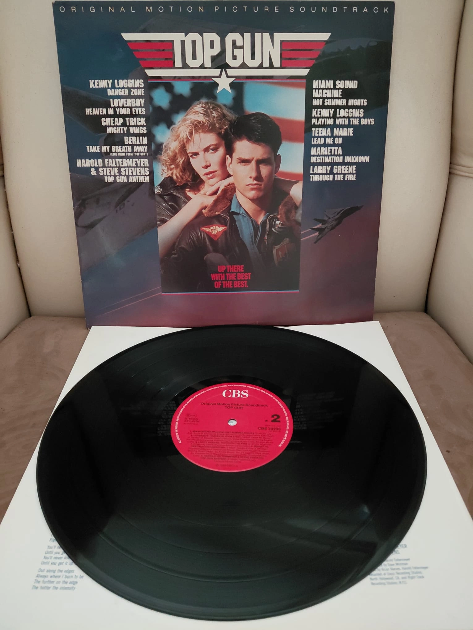 Top Gun ( Soundtrack ) - 1986 Hollanda Basım - 33lük LP Plak Albüm