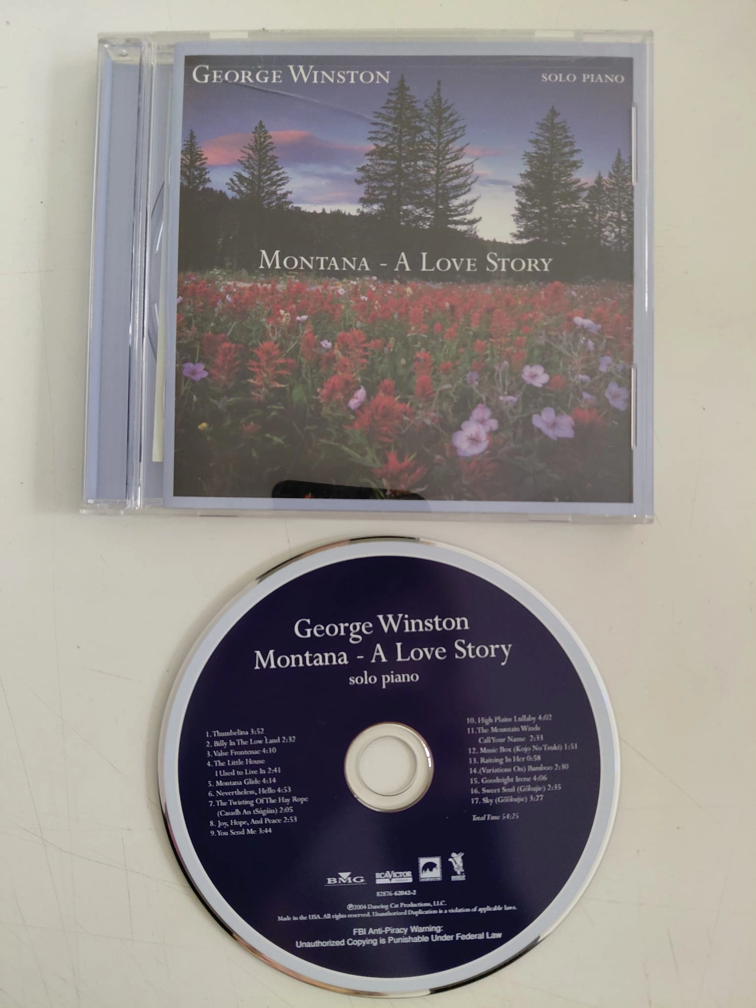 George Winston – Montana - A Love Story - 2004 USA Basım CD Albüm-2.el