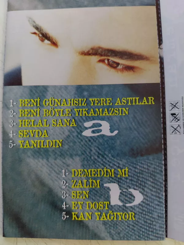 Emrah Dinçer -  isyanın sesi  - 2001 Türkiye Basım  Kaset Albüm-2.el