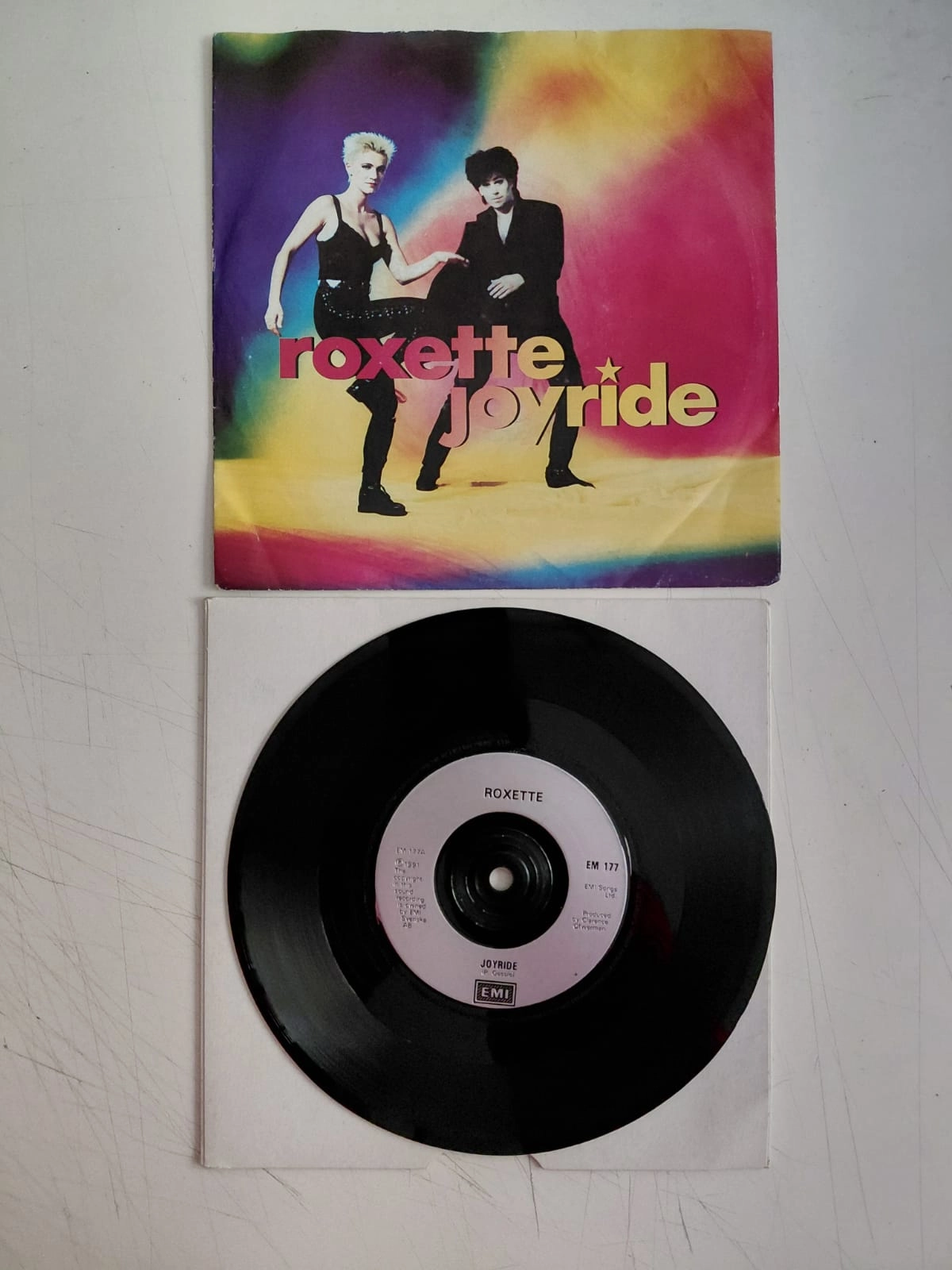ROXETTE - JOYRIDE - 1991 İNGİLTERE BASIM 45 LİK PLAK-2.EL