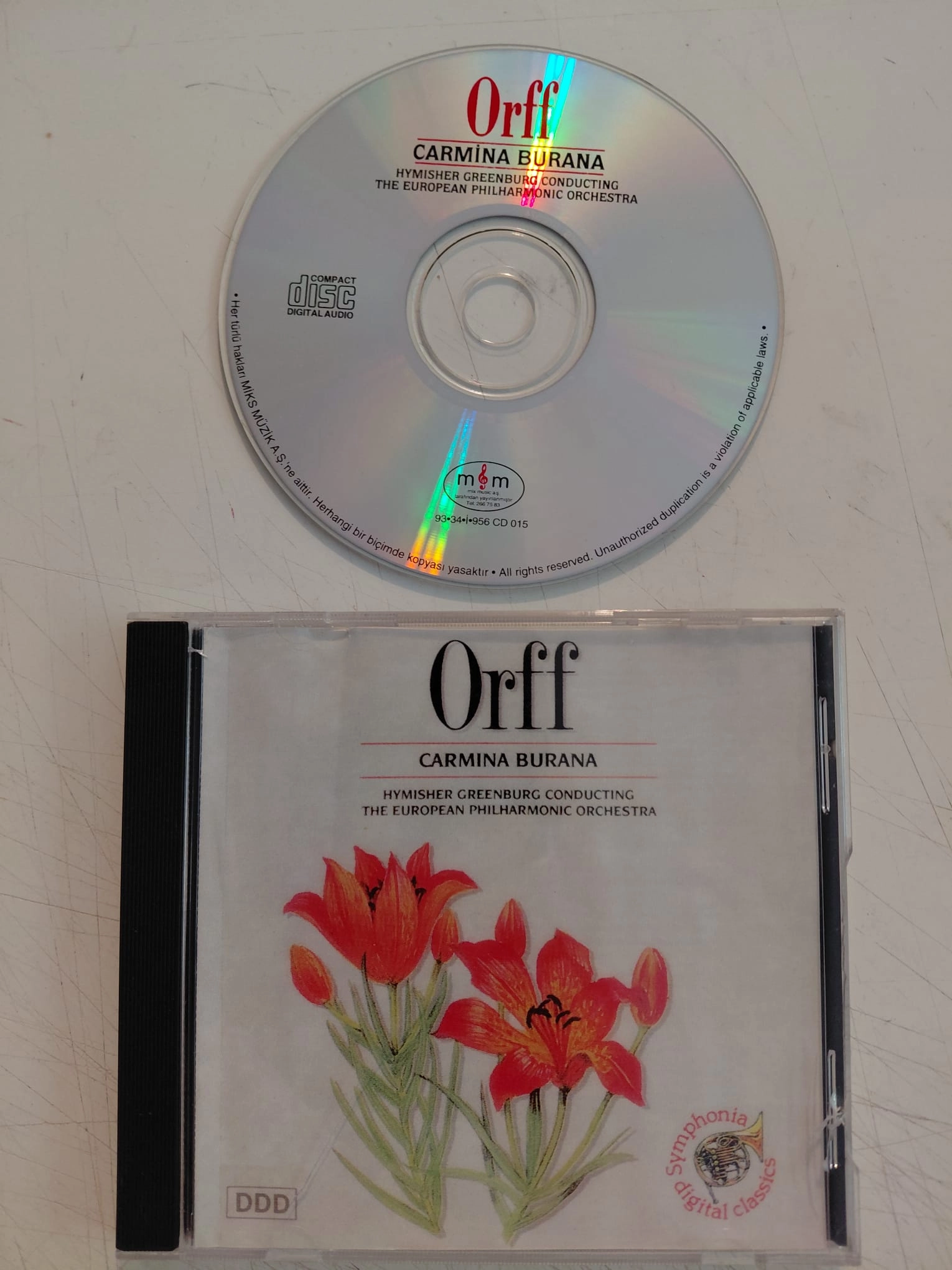 ORFF – Carmina Burana - Türkiye Basım CD Albüm-2.el