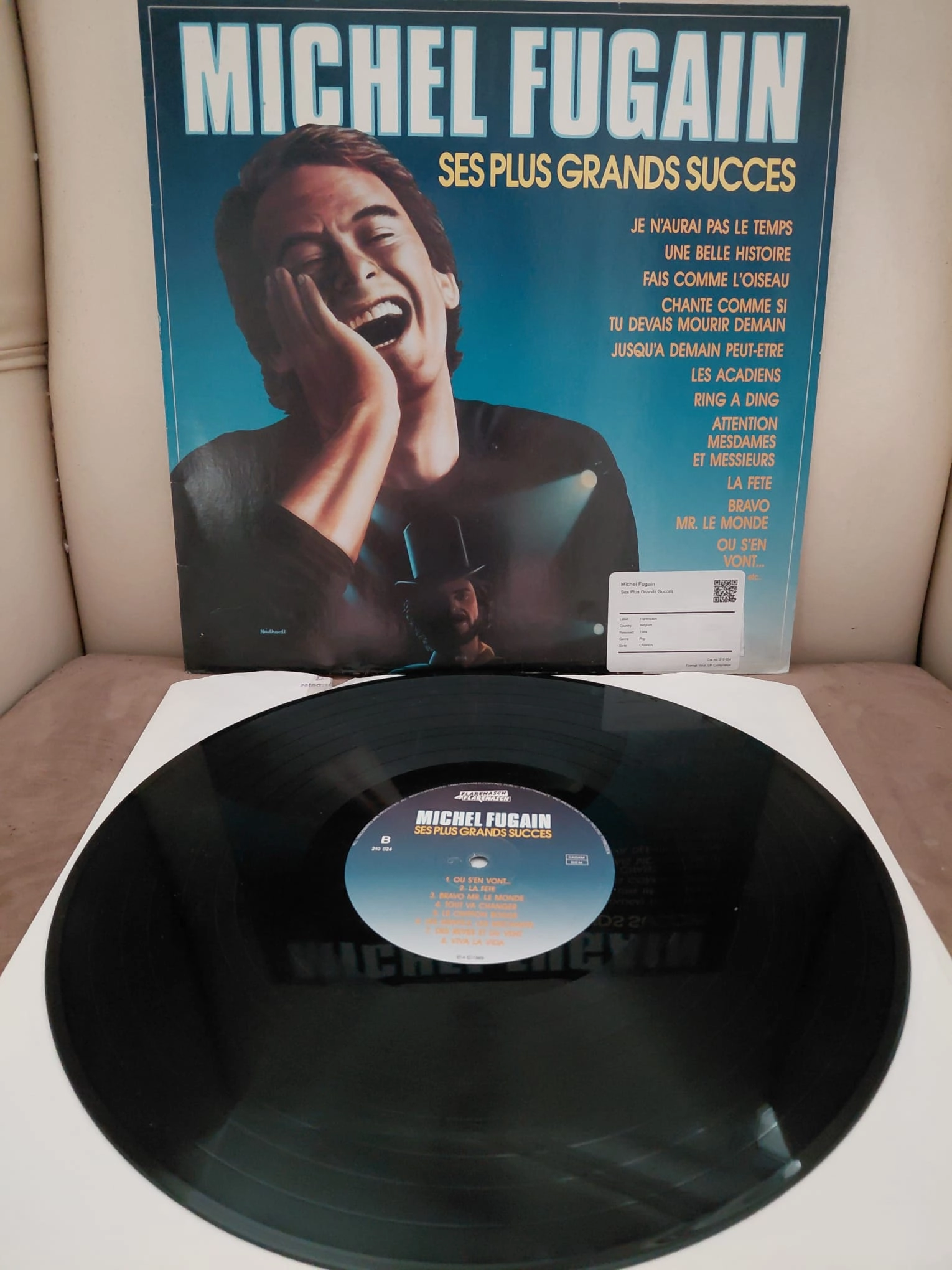 Michel Fugain – Ses Plus Grands Succès ( Une Belle Histoire ) - 1989  Belçika Basım - 33lük LP Plak Albüm