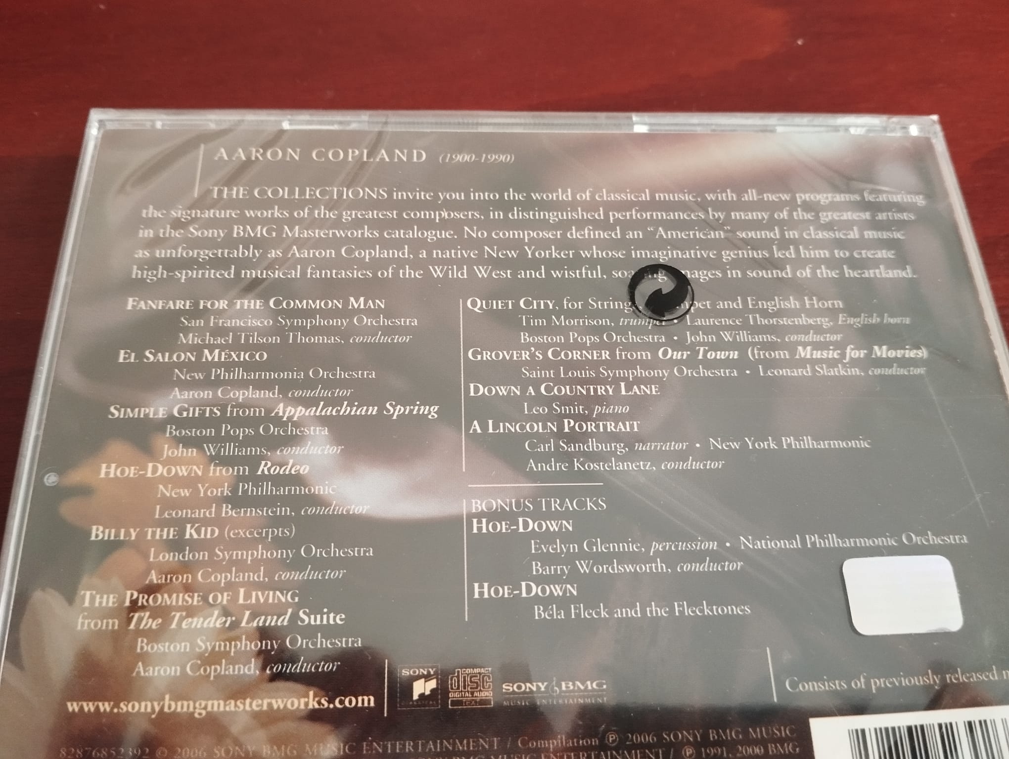 Aaron Copland – The Copland Collection  - 2006  Kanada Basım CD  Albüm /Ambalajlı