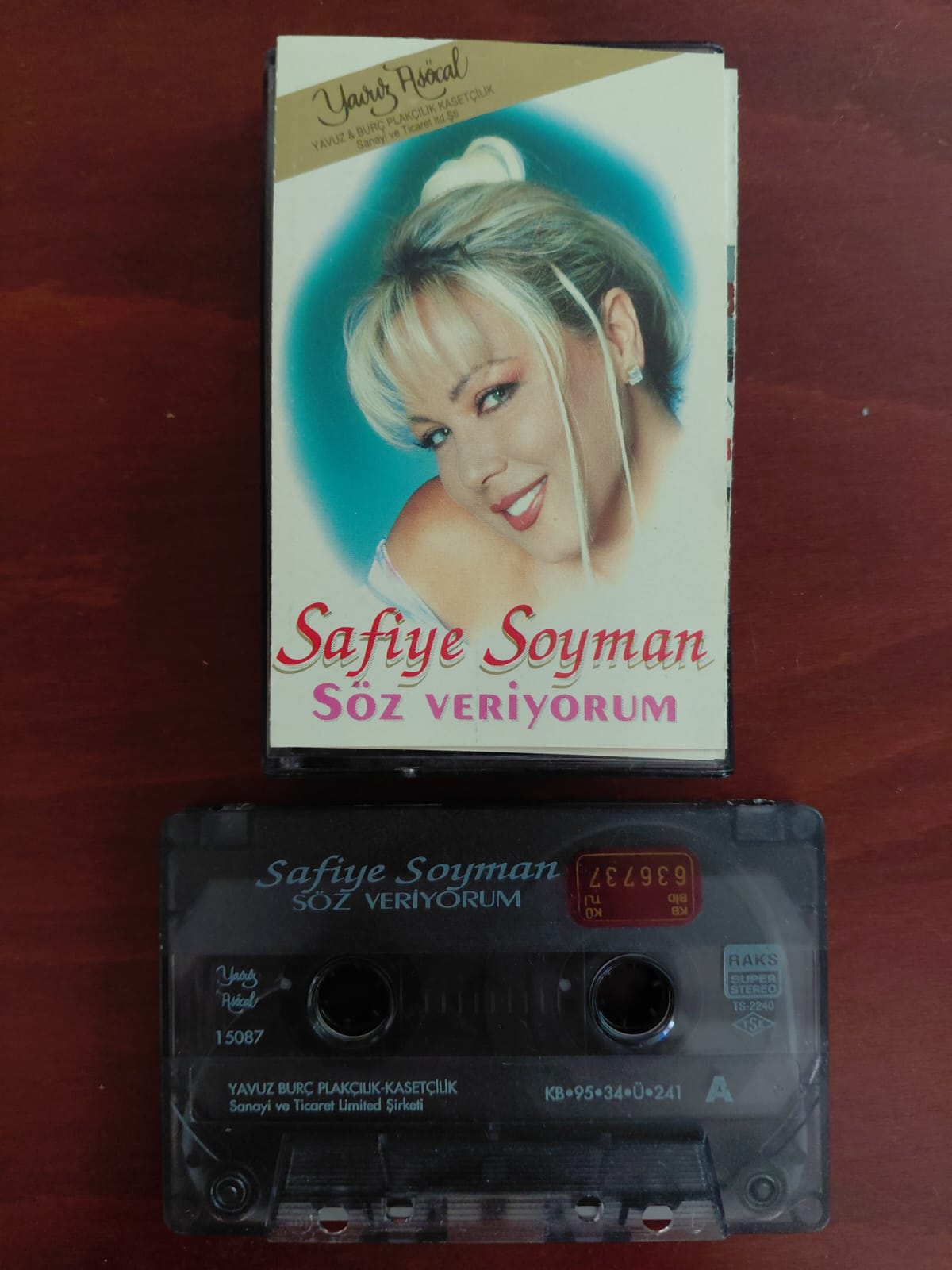 Safiye Soyman –  Söz Veriyorum  - 1995 Türkiye Basım Kaset Albüm-2.el