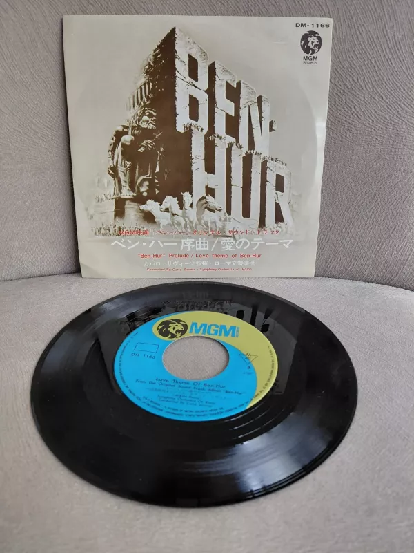 Symphony Orchestra Of Rome – Ben-Hur(Soundtrack) - 1968 Japonya  Basım 45lik Plak-2.el