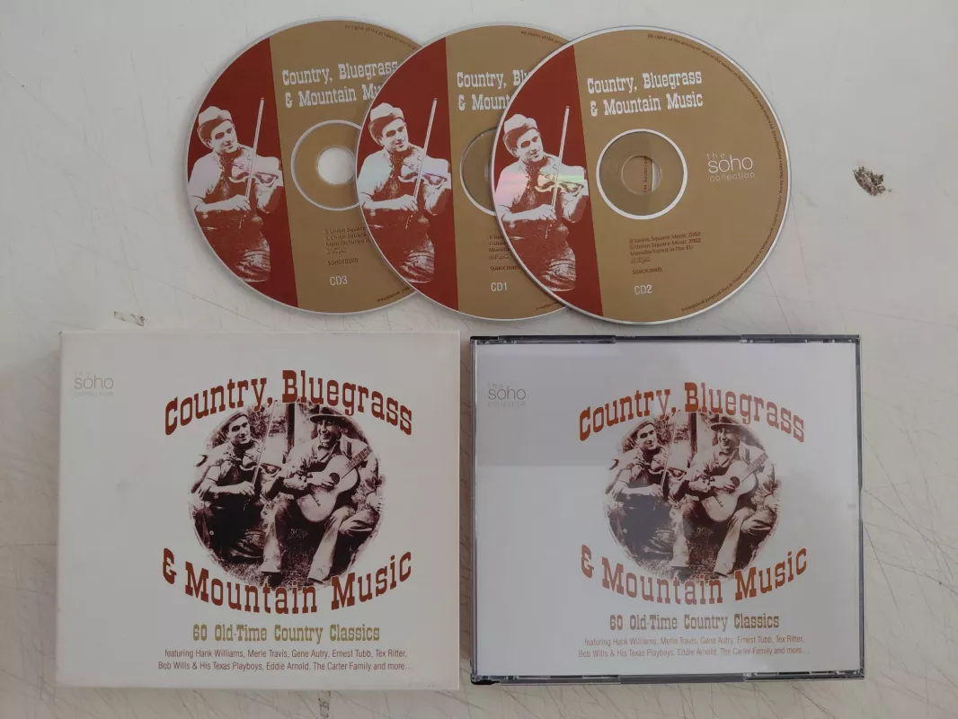 Country, Bluegrass & Mountain Music  - 2002  İngiltere Basım 3xCD Box Set-2.el