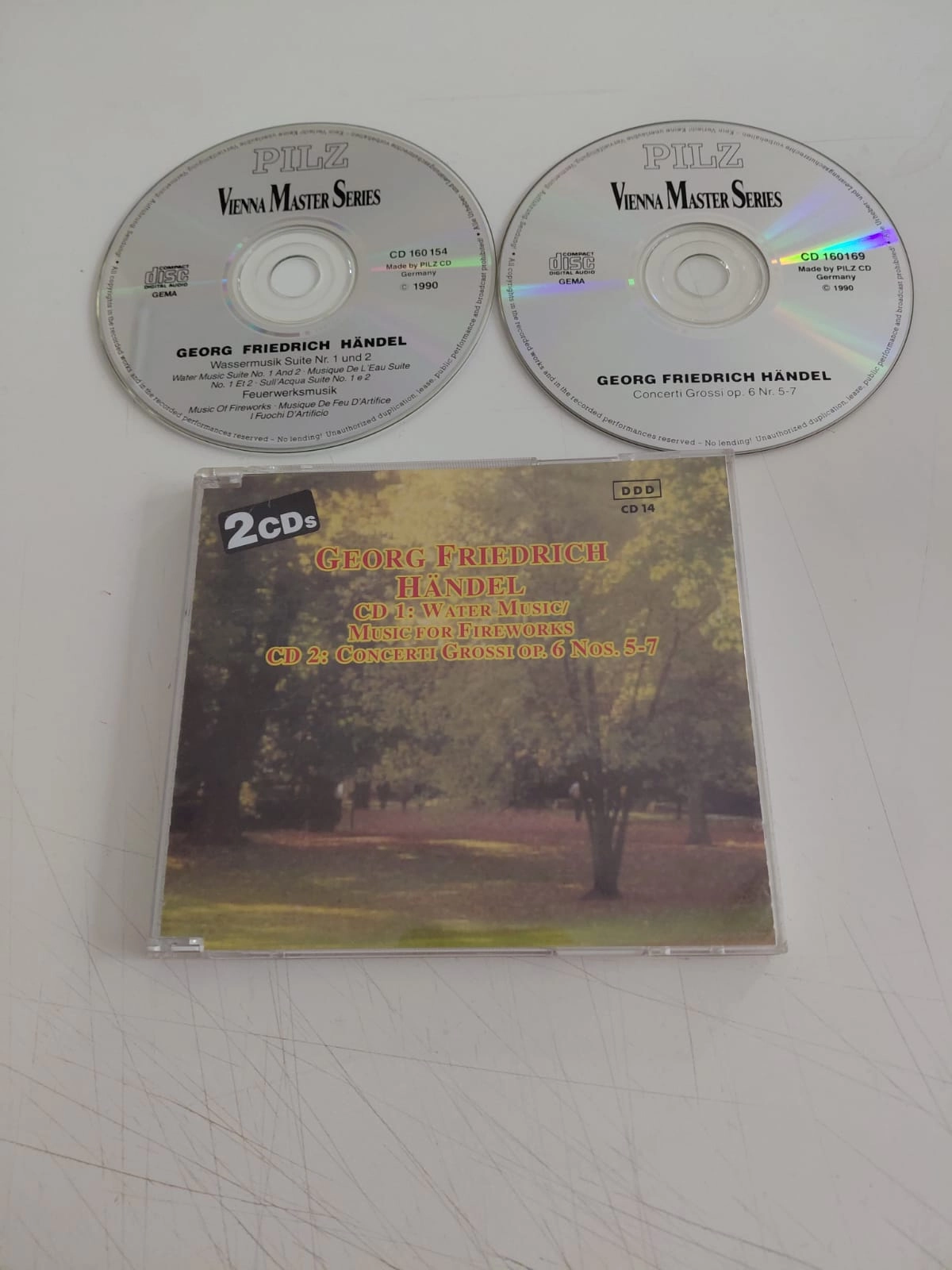 Händel – Water Music / Music For Fireworks / Concerti Grossi Nos. 5-7 - Almanya Basım 2xCD -2.el