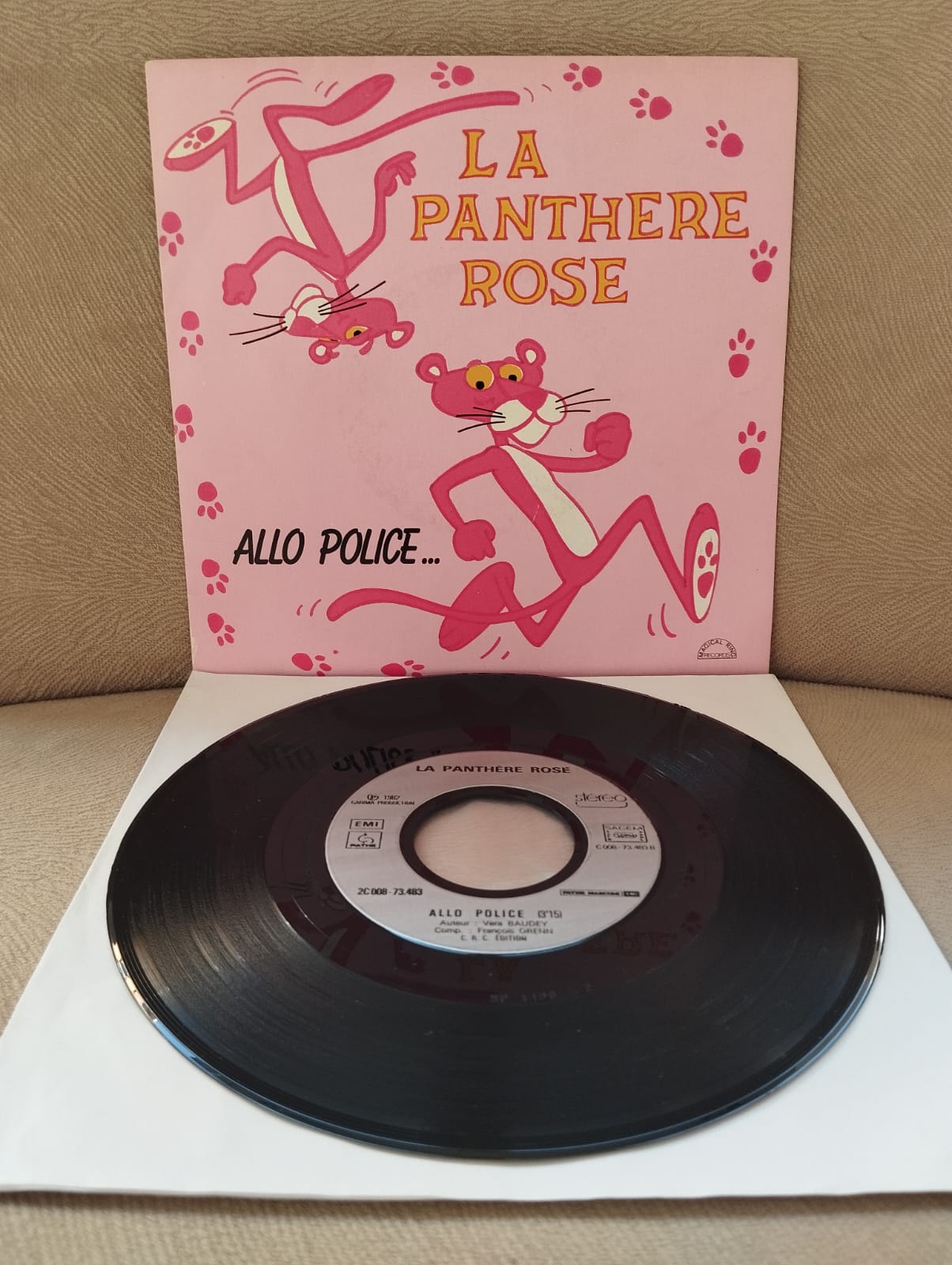 La Panthere Rose / Soundtrack – (Pembe Panter) - 1982  Fransa Basım 45 lik Plak-2.el