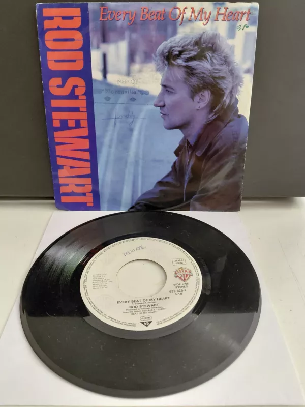 Rod Stewart – Every Beat Of My Heart  - 1986  Almanya Basım 45 lik Plak-2.el