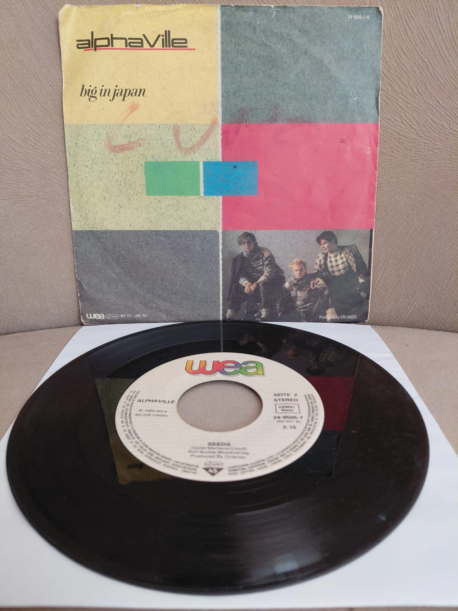 Alphaville  – Big In Japan  - 1984  Almanya  Basım 45’lik Plak