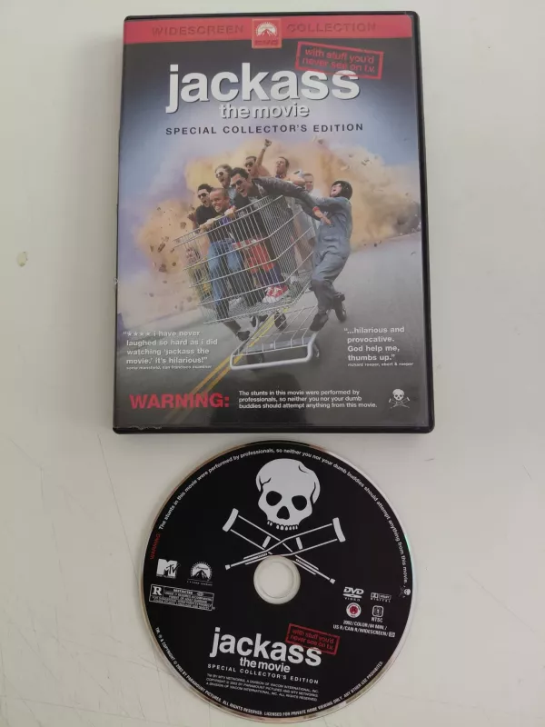 Jackass - The Movie: Special Collector’s Edition - DVD Film /1.Bölge - Türkçe altyazı yoktur-2.el