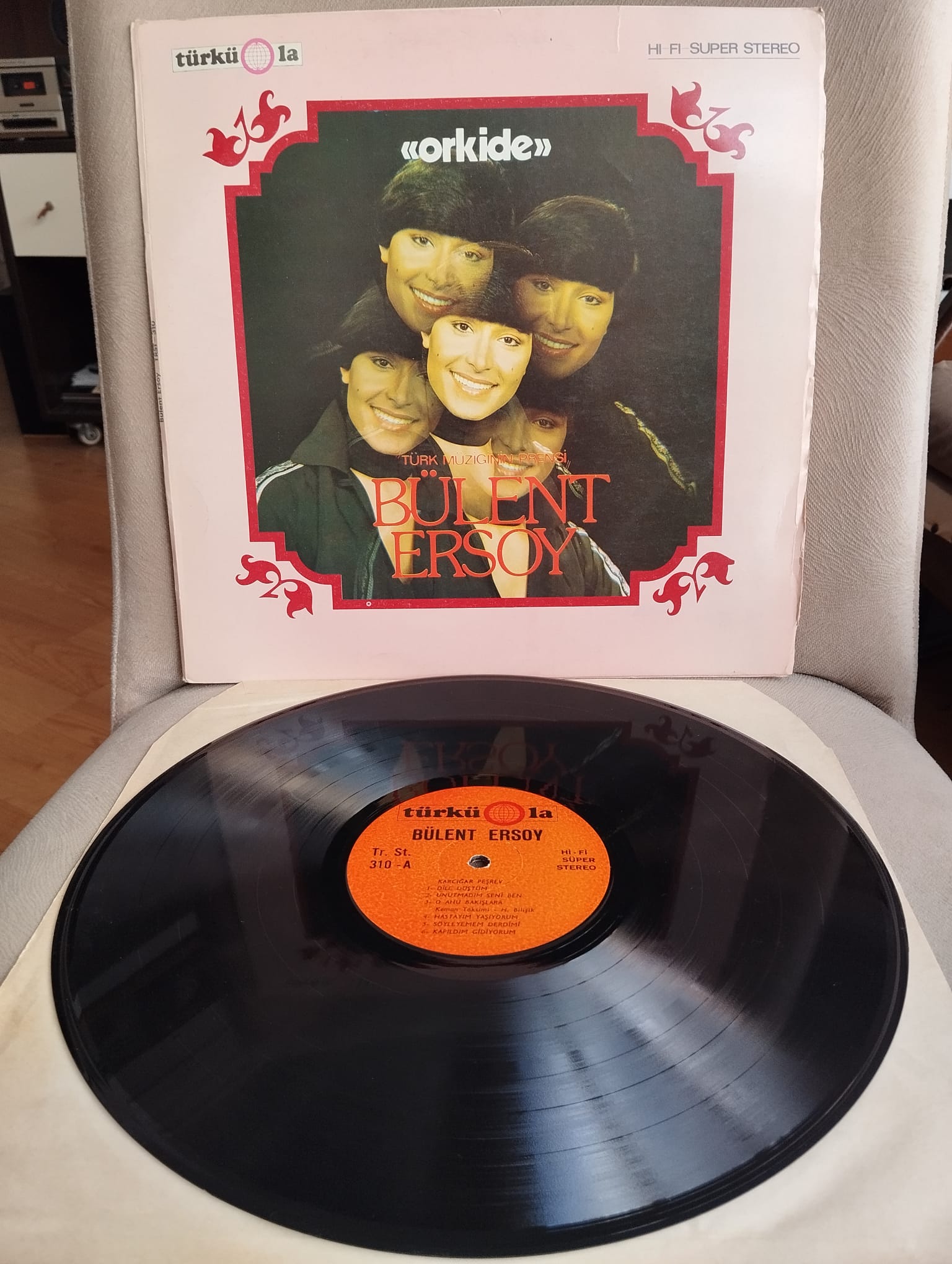 Bülent Ersoy – Orkide /Türküola - 1978 Türkiye Basım LP Plak Albüm-2.el
