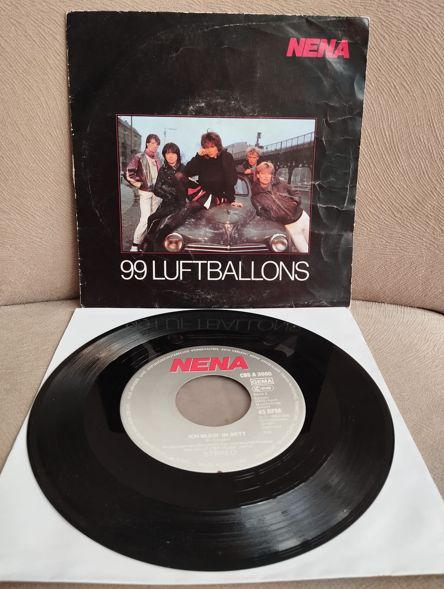 NENA  –  99 Luftballons  - 1983  Hollanda Basım 45 lik Plak -2.el