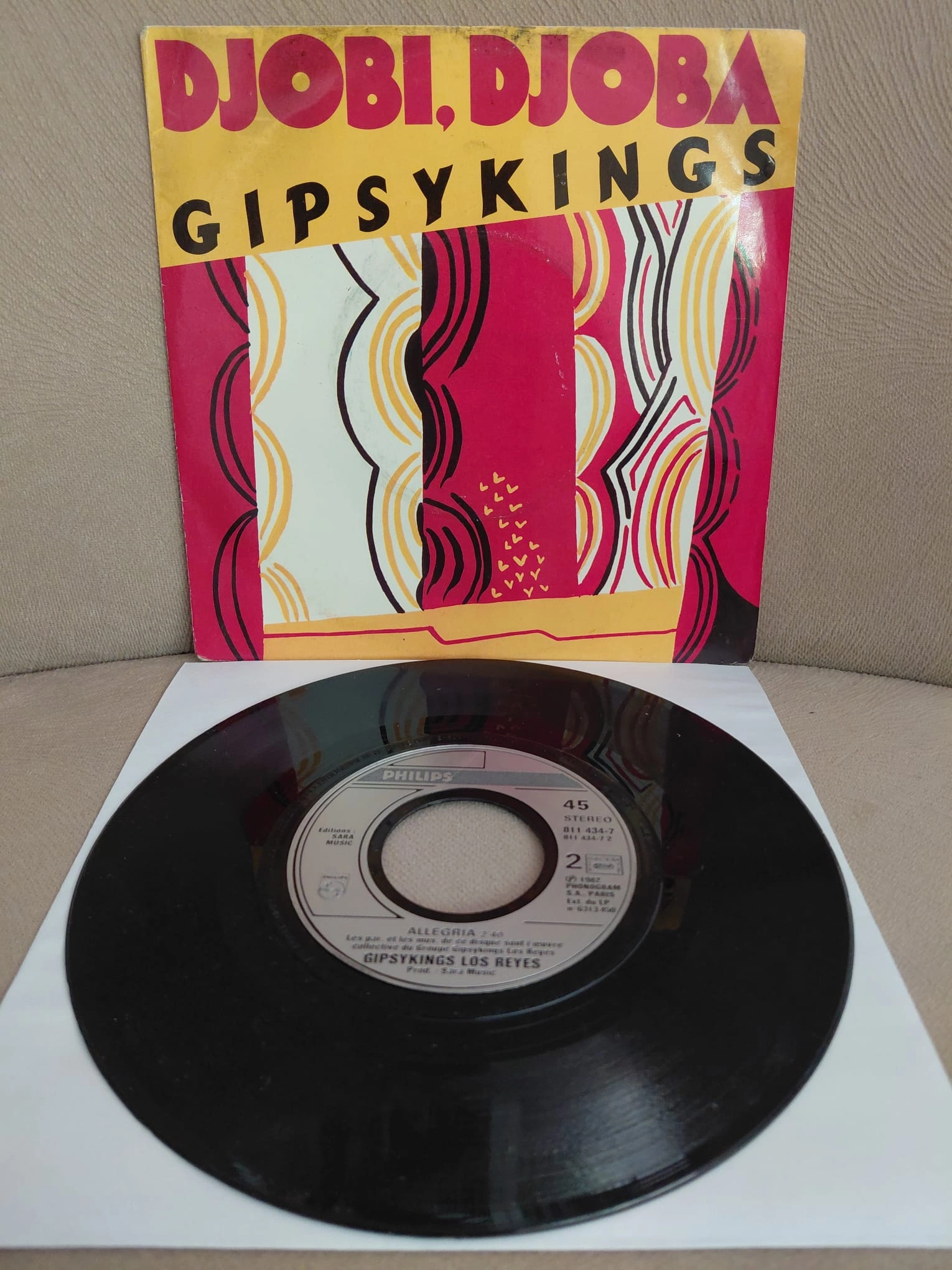 Gipsy Kings – Djobi, Djoba  - 1989  Fransa Basım 45’lik  Plak
