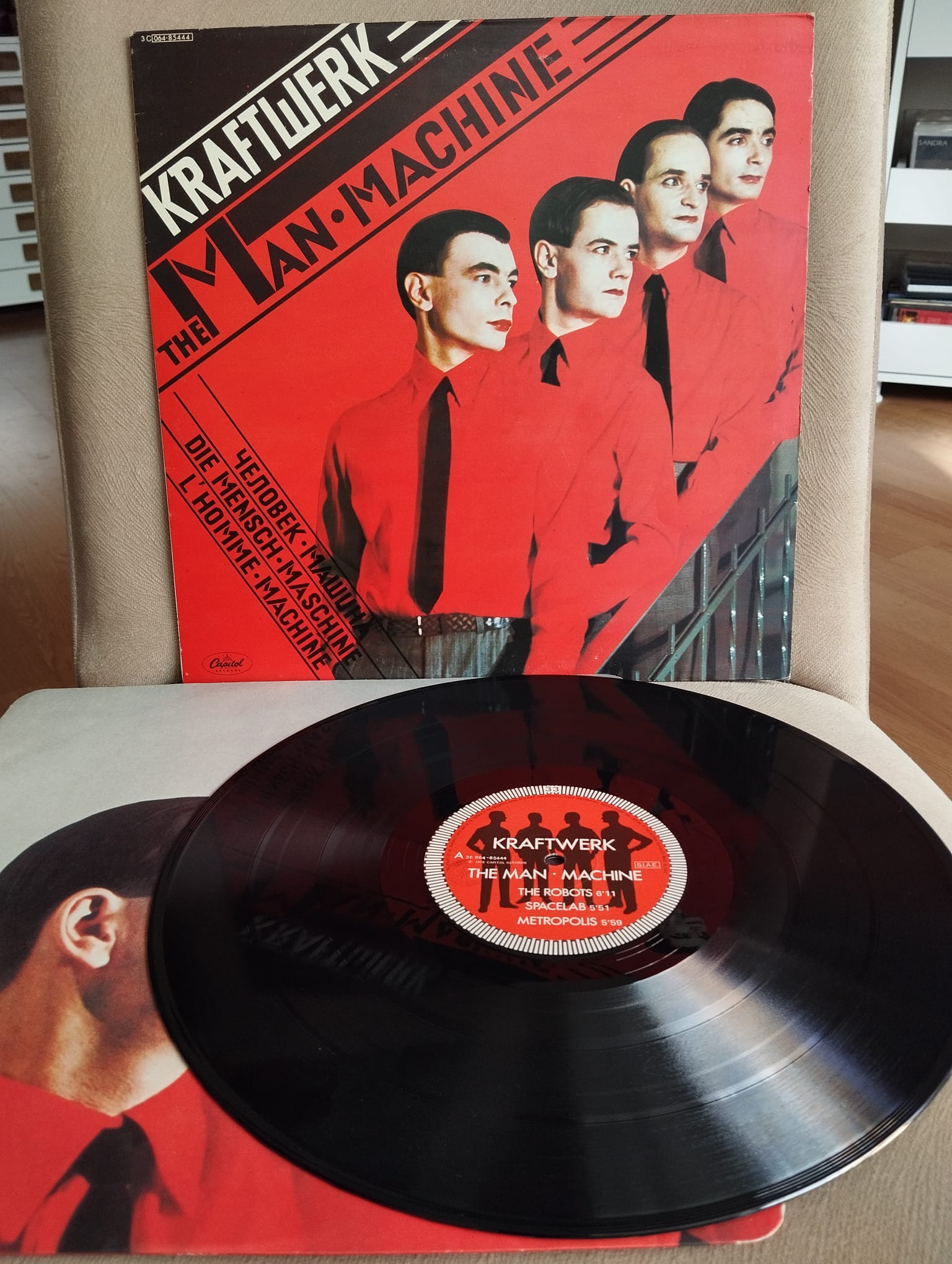 Kraftwerk – The Man Machine - 1978 İtalya Basım Albüm - LP Plak