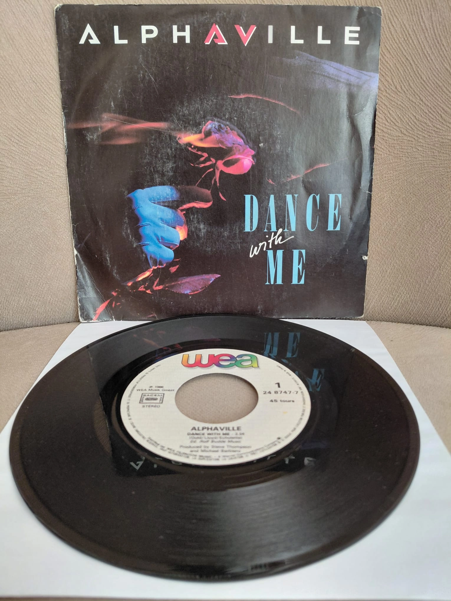 Alphaville – Dance With Me - 1986 Fransa Basım 45’lik Plak
