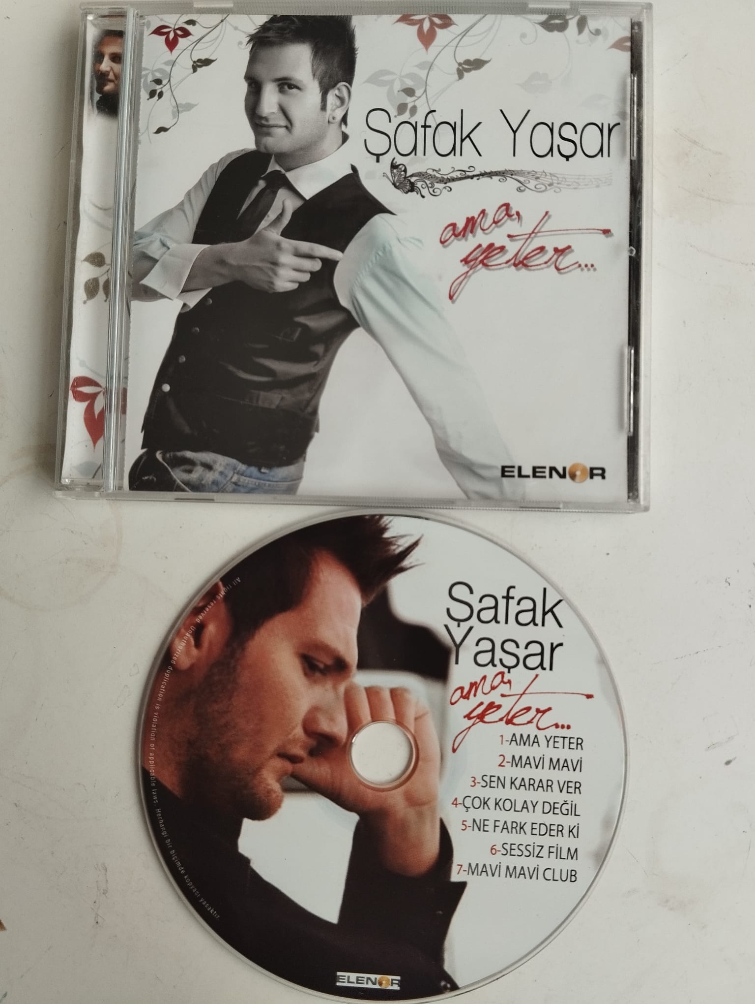 Şafak Yaşar  / Ama Yeter -  Türkiye Basım - 2. El CD Albüm