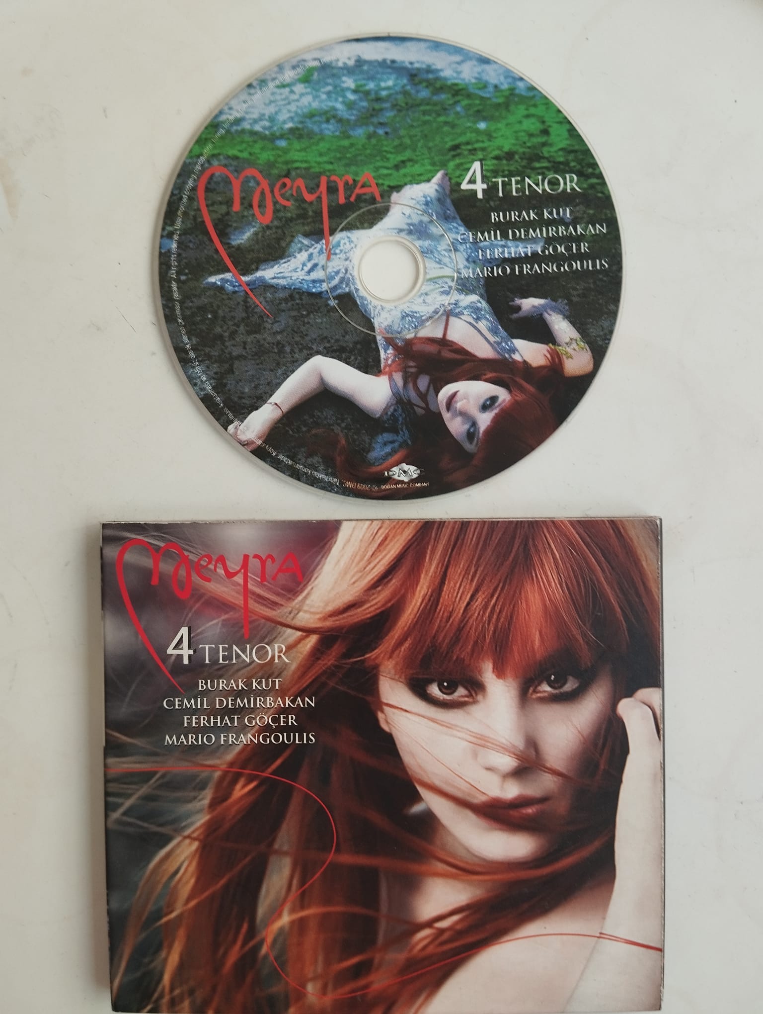MEYRA & 4 TENOR  / BURAT KUT FERHAT GÖÇER CEMİL DEMİRBAKAN MARIO FRANGOULIS - 2. EL CD