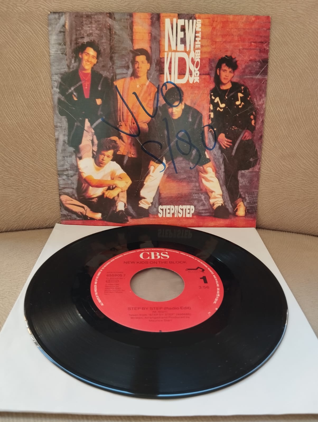New Kids On The Block – Step By Step -  1990 Hollanda Basım 45lik Plak-2.EL