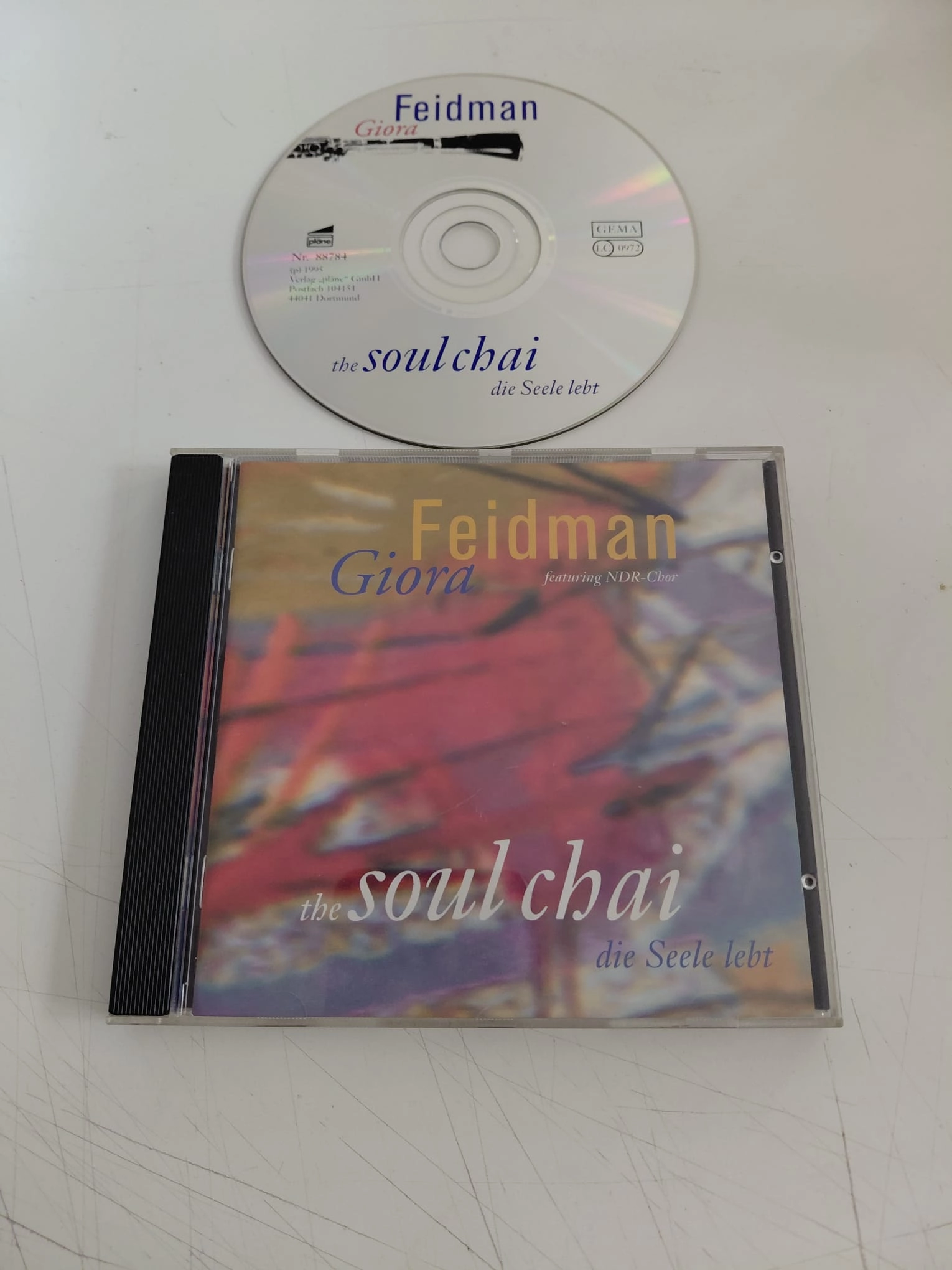 Giora Feidman Featuring NDR-Chor  – The Soul Chai  - 1995 Almanya Basım CD Albüm-2.el