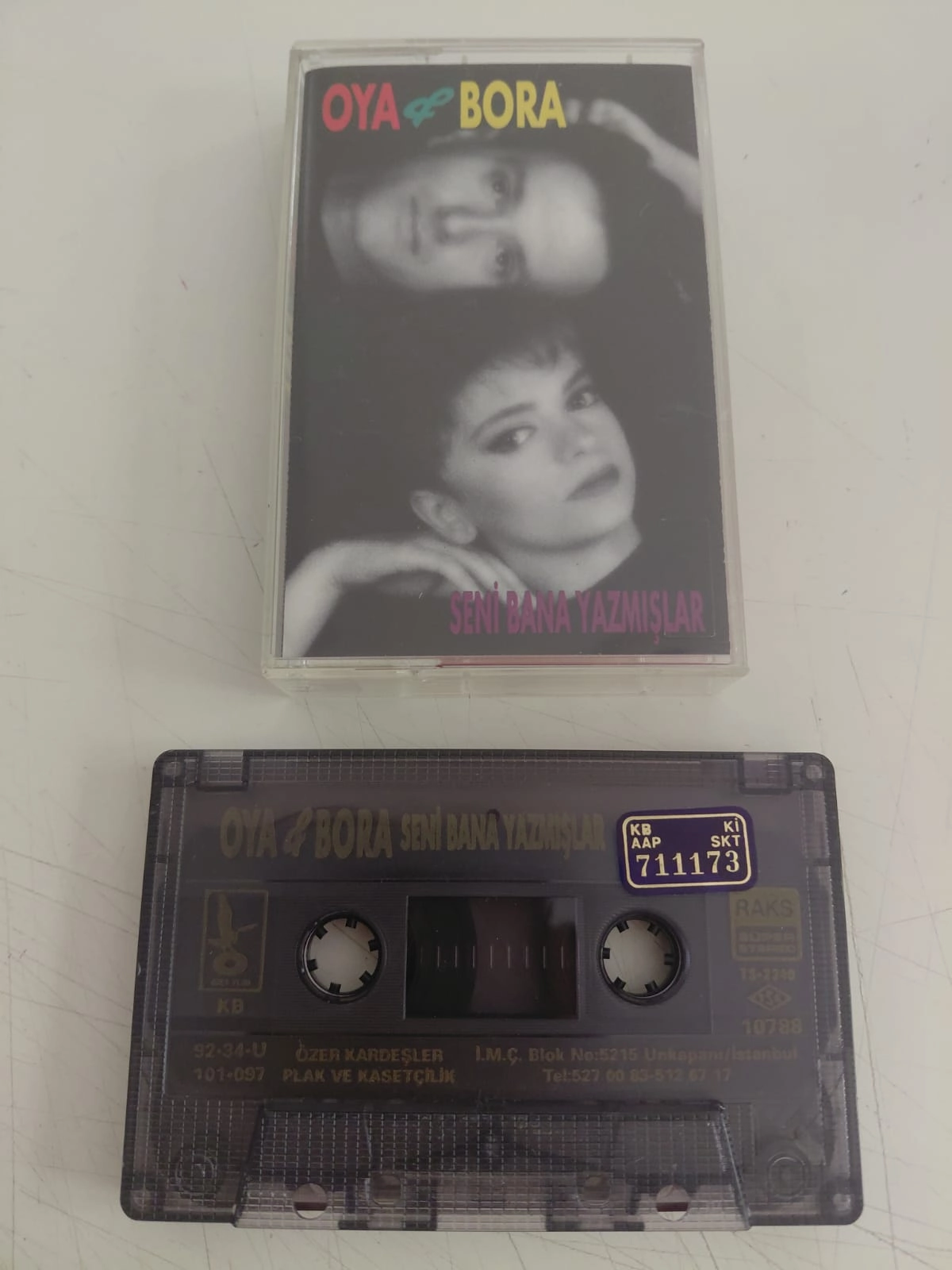 Oya & Bora – Seni Bana Yazmışlar - 1992 Türkiye Basım  Kaset Albüm-2.el