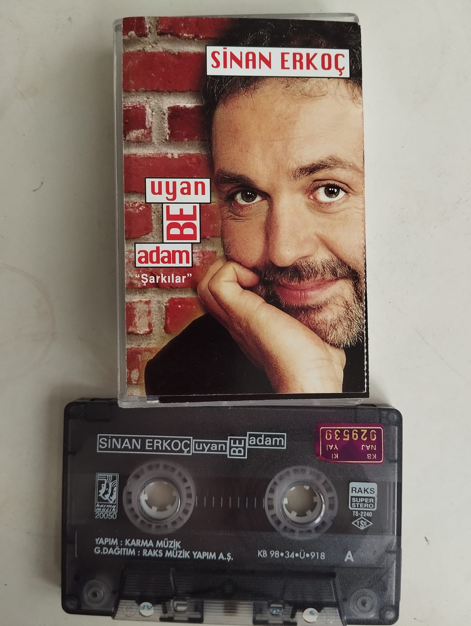 Sinan Erkoç – Uyan Be Adam ’’Şarkılar’’ -  1998 Türkiye Basım Kaset Albüm-2.EL
