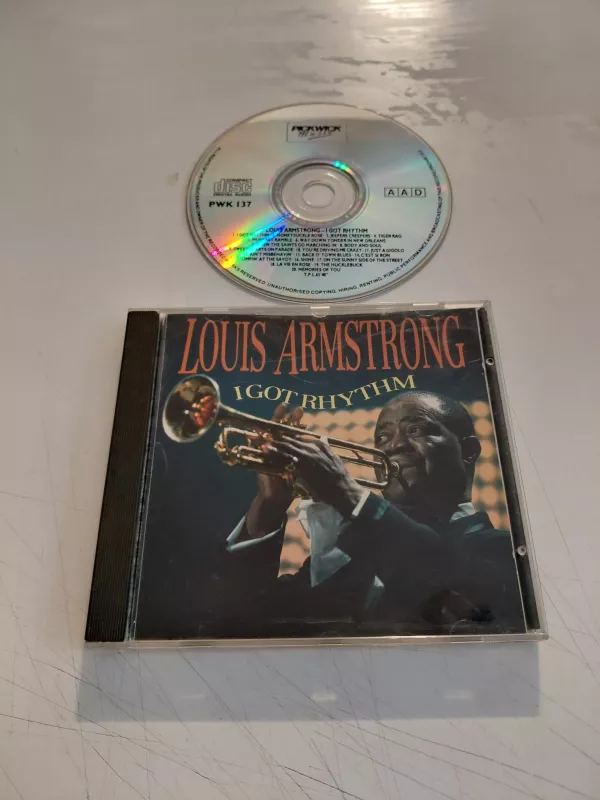 Louis Armstrong  – I Got Rhythm – 1990  İngiltere  Basım - CD Albüm-2.el