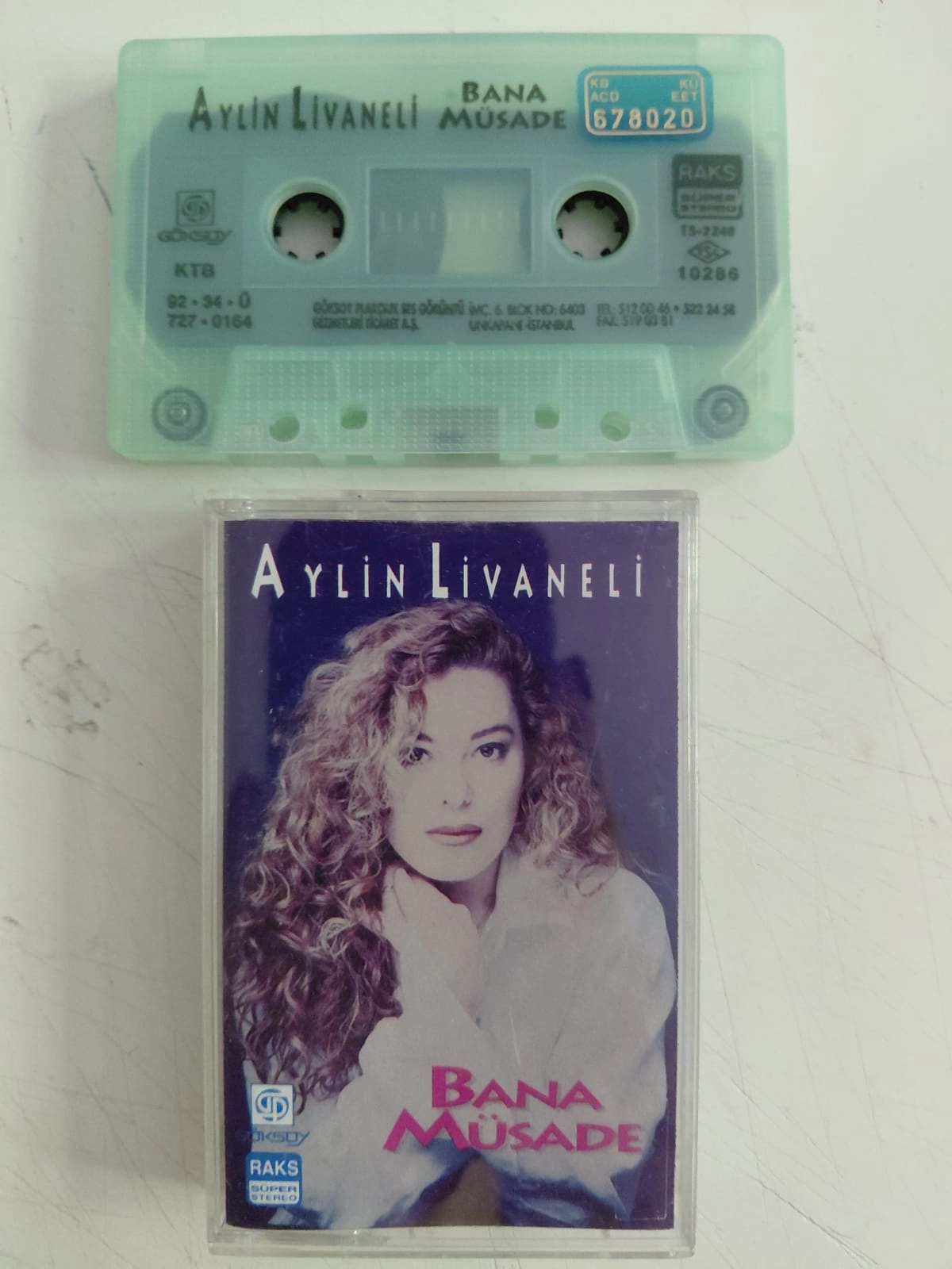 Aylin Livaneli ‎– Bana Müsade -  1992 Türkiye Basım Kaset Albüm-2.el