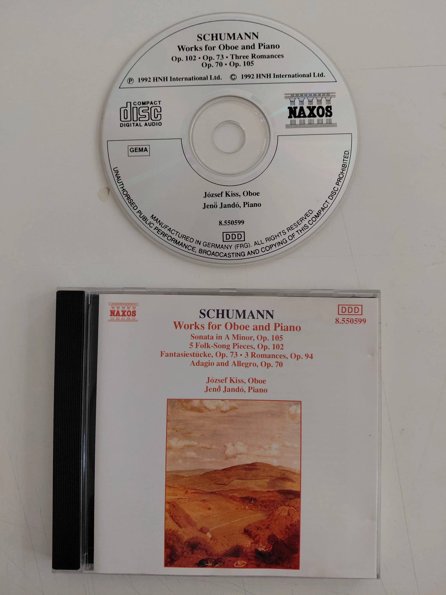 Schumann – Works For Oboe And Piano  – 1992  Avrupa Basım - CD Albüm-2.el