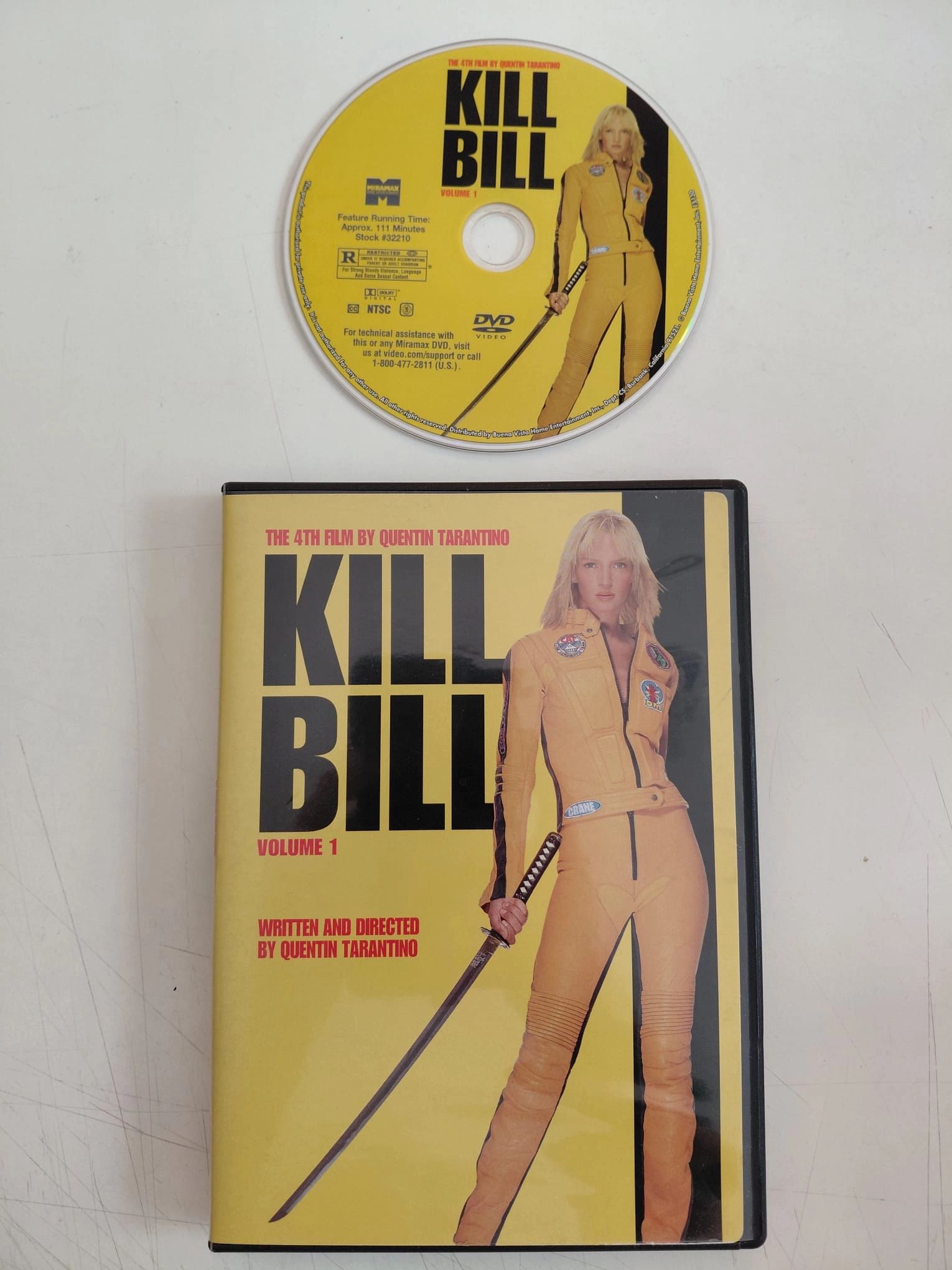 KILL BILL Volume 1 - DVD Film ( 1.Bölge - Türkçe altyazı yoktur)-2.el