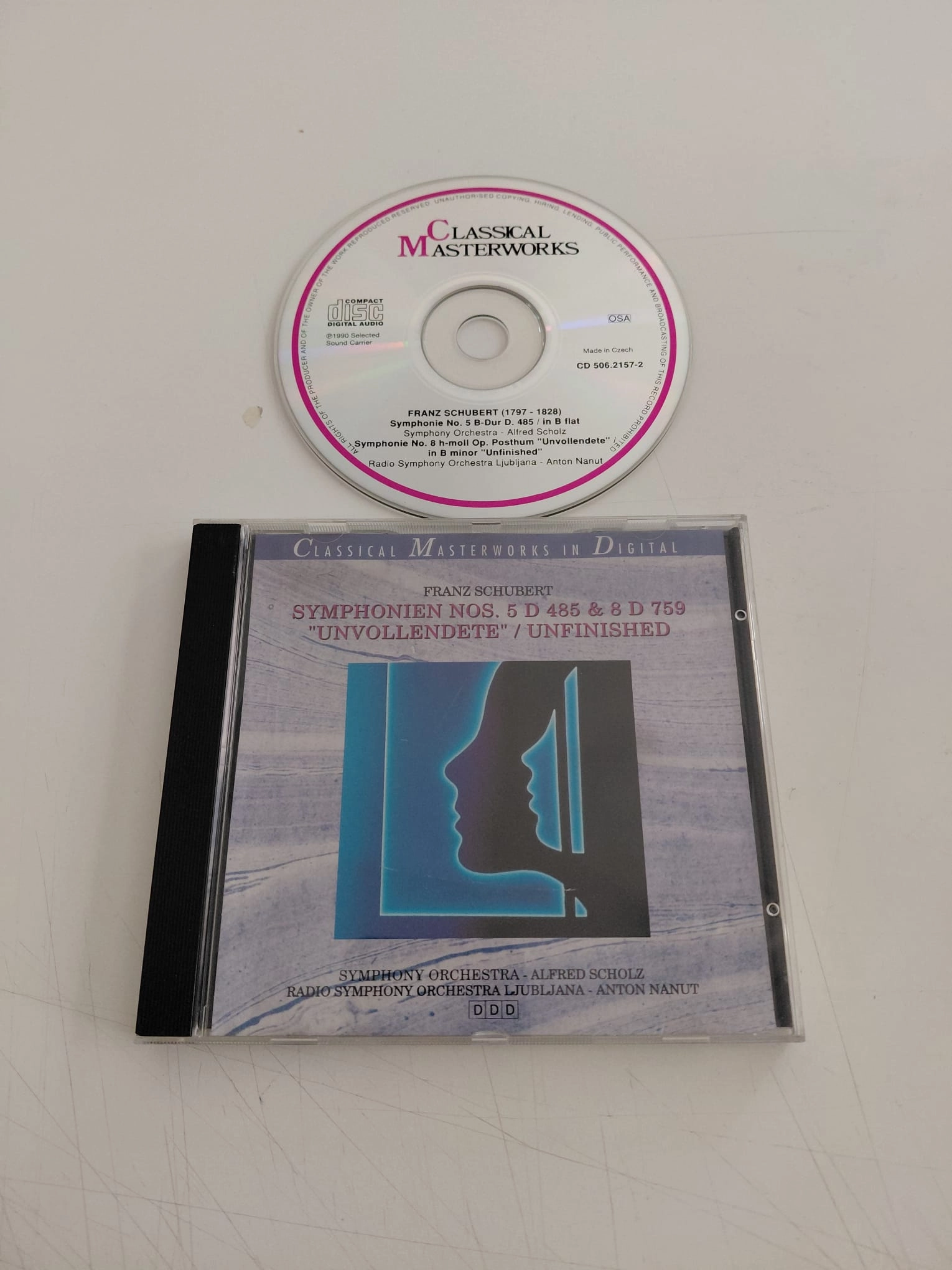 Franz Schubert – Symphonien Nos. 5 D 485 & 8 D 759 ’’Unvollendete’’ = Unfinished - CD 2.el