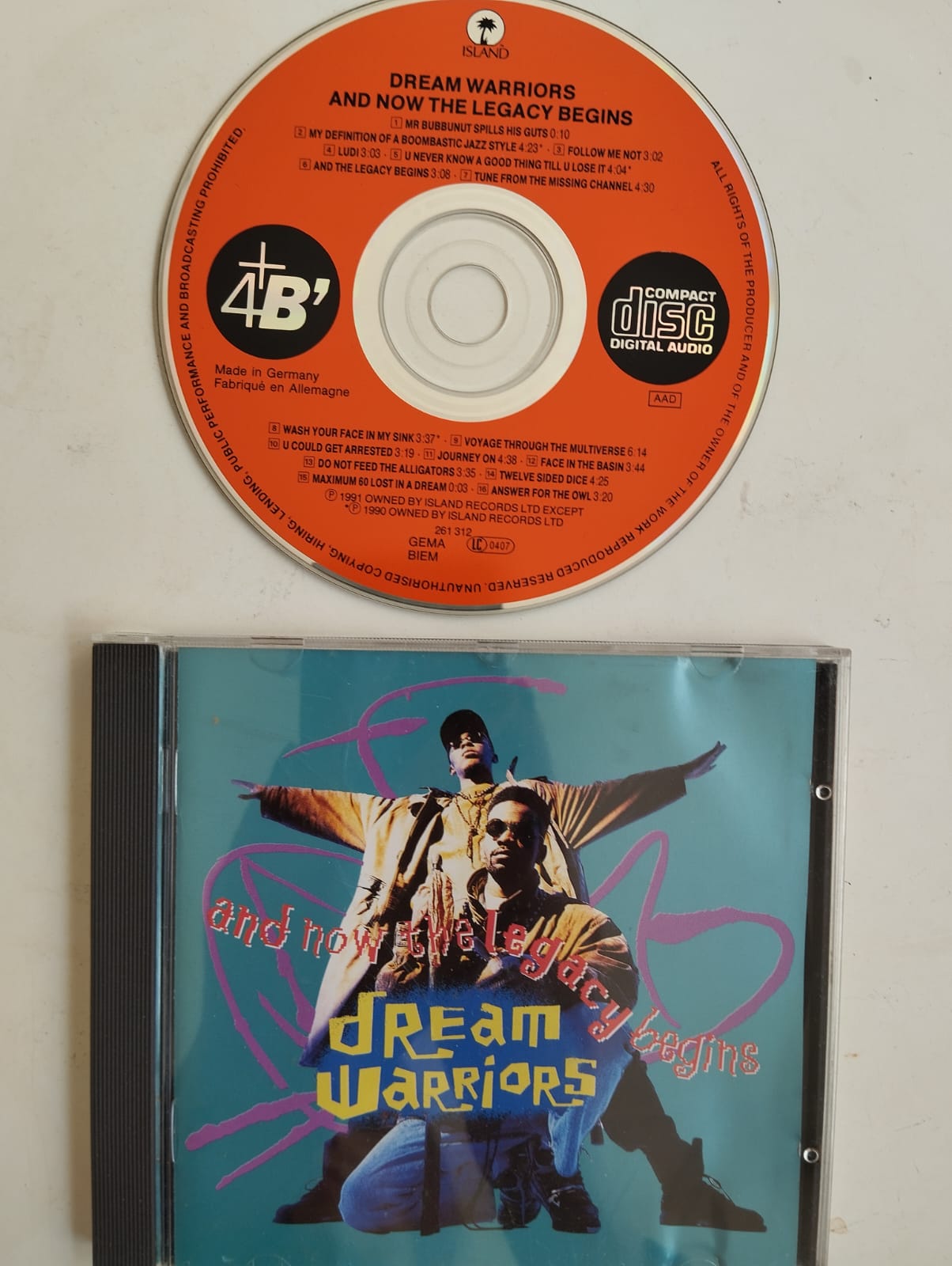 Dream Warriors – And Now The Legacy Begins - 1991 Almanya Basım - 2. El CD Albüm