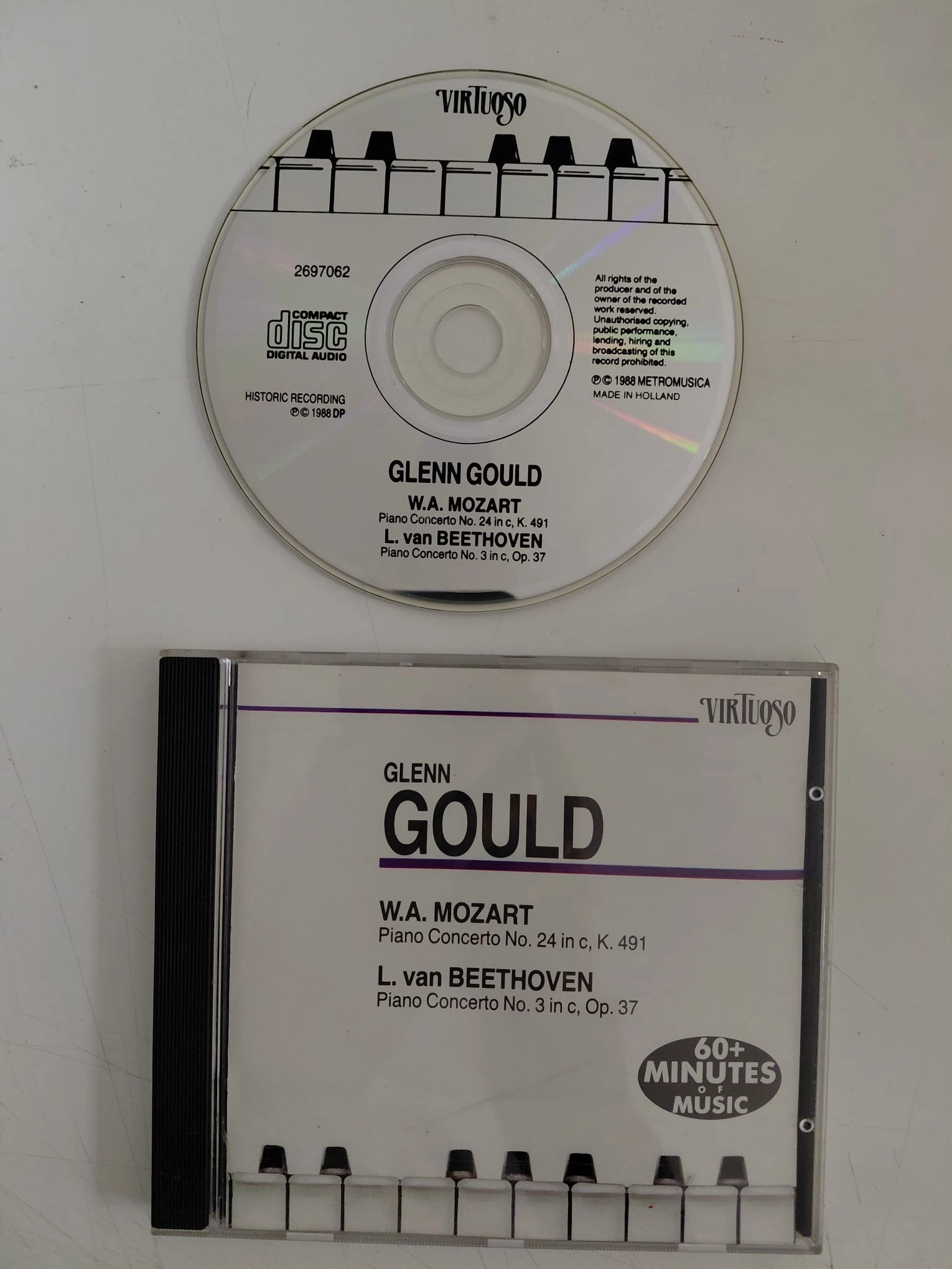 Glenn Gould - Mozart/Beethoven – Piano Concerto No.24 In C, K.491/No.3 In C, Op.37 - CD Albüm-2.el