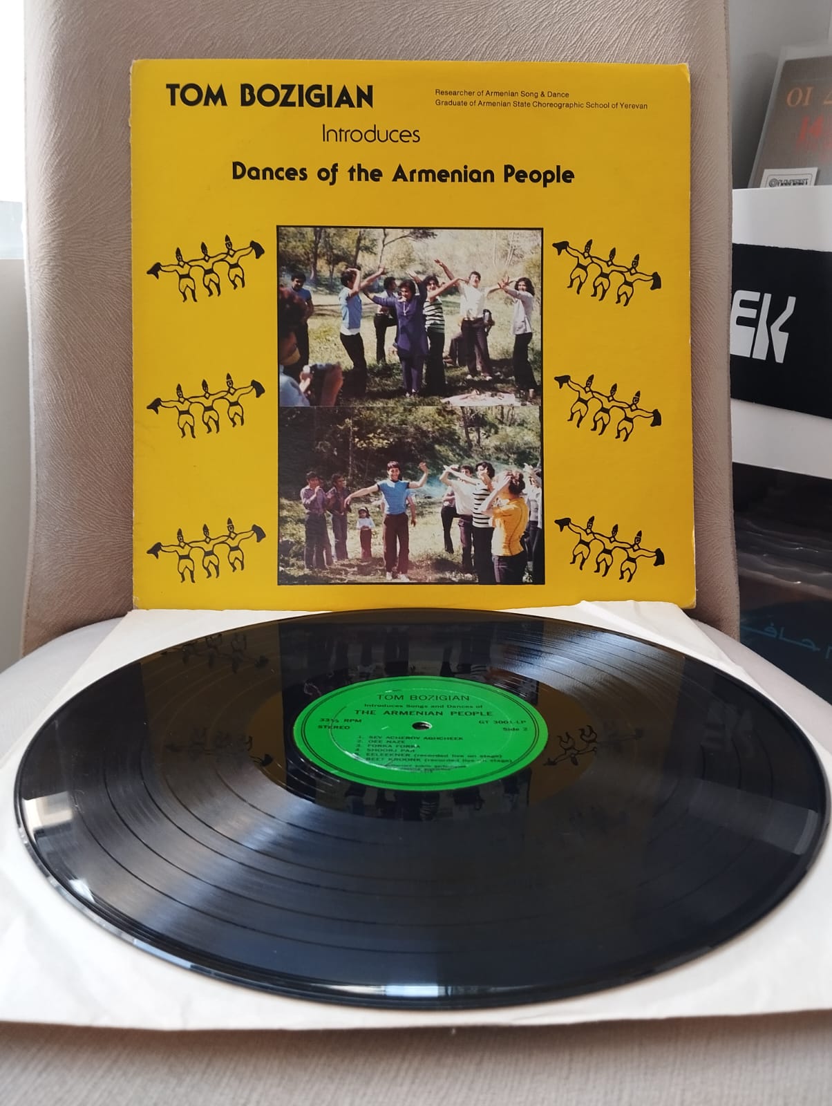 Tom Bozigian – Introduces Dances Of The Armenian People - 1975 Amerika Basım - Lp Plak Albüm-2.EL