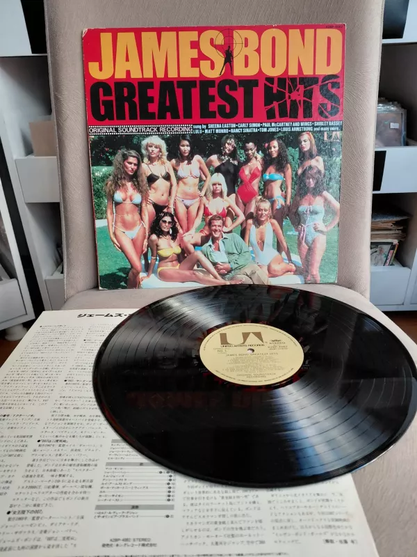 James Bond Greatest Hits - 1982 Japonya Basım LP Albüm Plak
