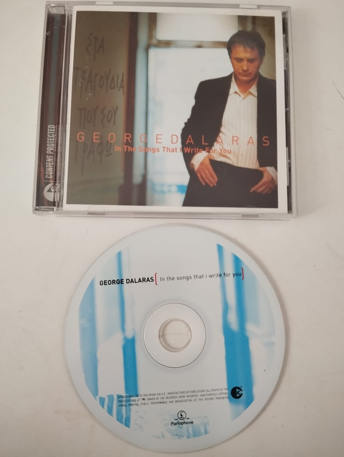 George Dalaras – In The Songs That I Write For You - 2004 Avrupa Basım CD Albüm - 2.El