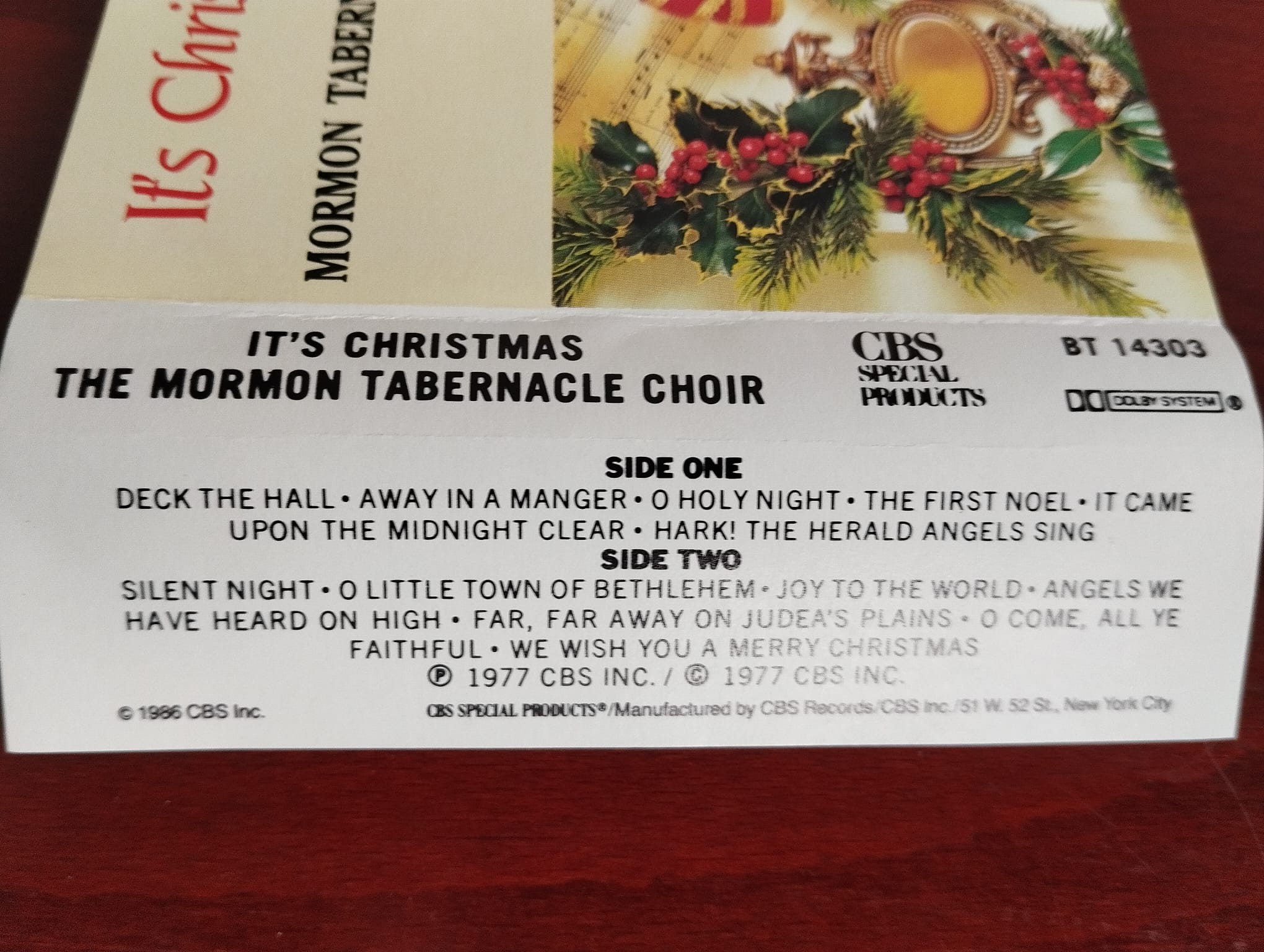 Mormon Tabernacle Choir  - IT’S CHRISTMAS - 1986 Amerika Basım 2. El Kaset Albüm