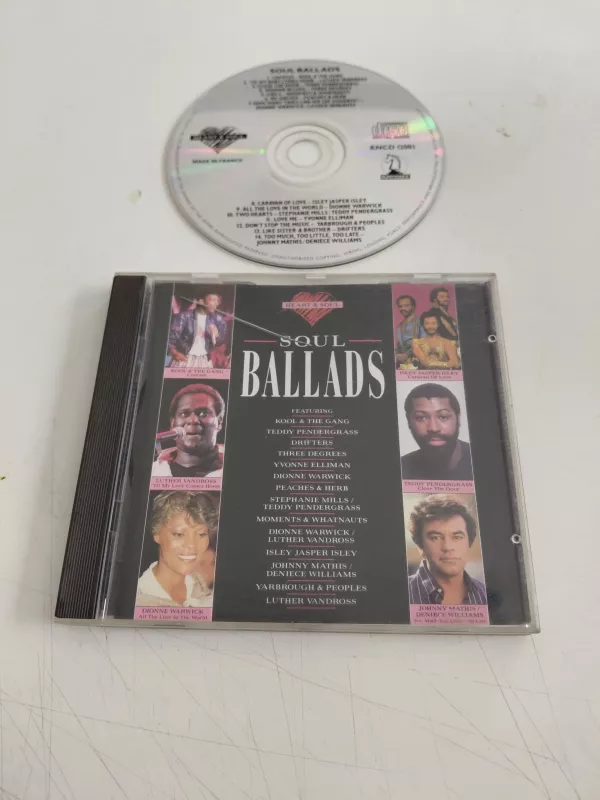 Soul Ballads ( Drifters ,Kool & The Gang...) –  1988 Fransa  Basım - CD Albüm-2.el