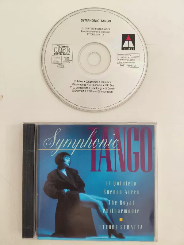 El Quinteto Buenos Aires – Symphonic Tango – 1992 Almanya Basım - CD Albüm-2.el