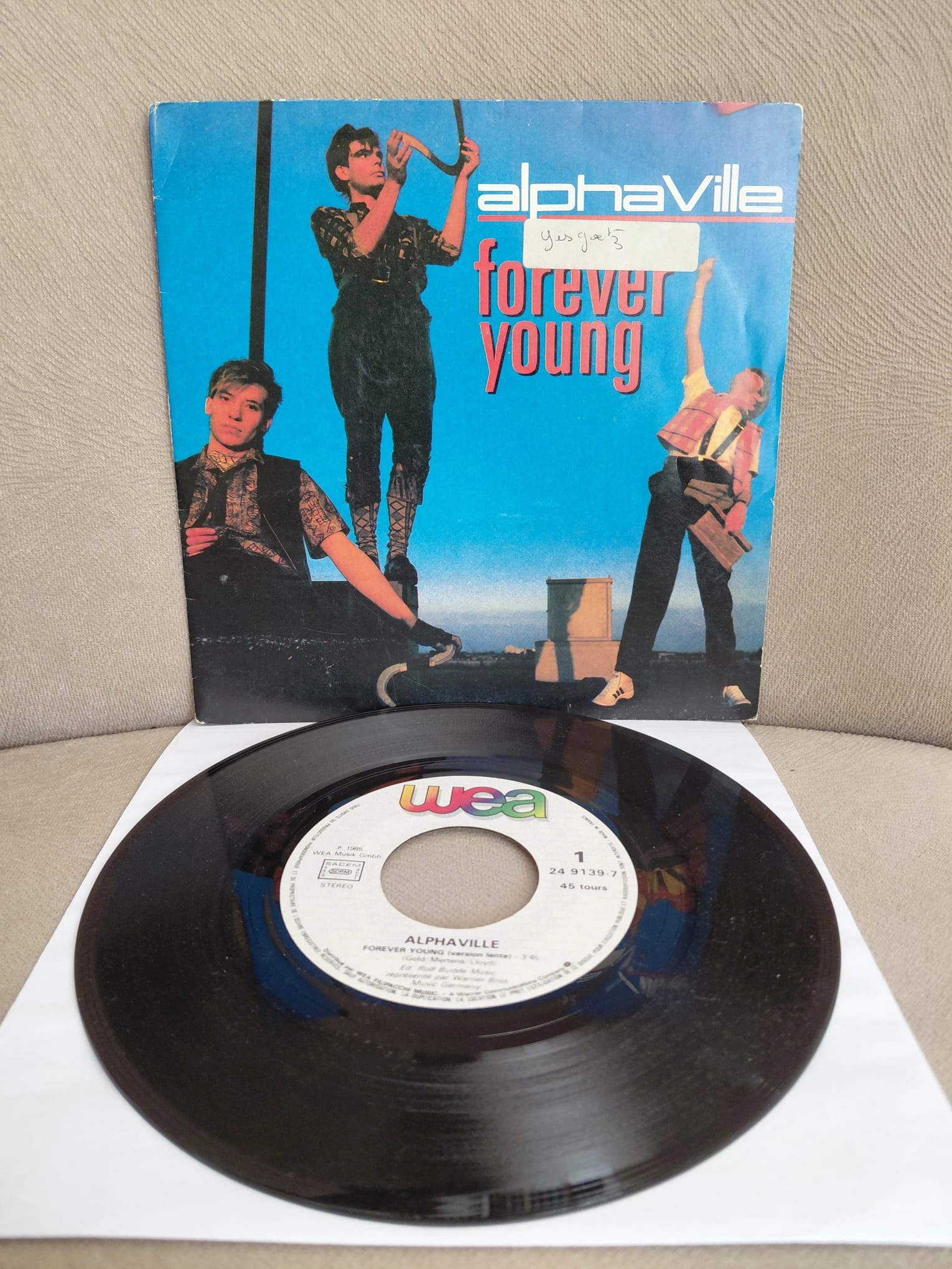 Alphaville  –  Forever Young - 1985  Fransa Basım 45’lik  Plak