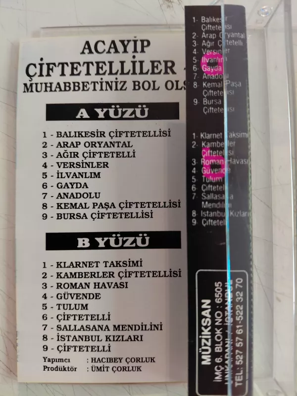Acayip Çiftetelliler 1 – Muhabbetiniz Bol Olsun  - 1994  Türkiye Basım  Kaset-2.el