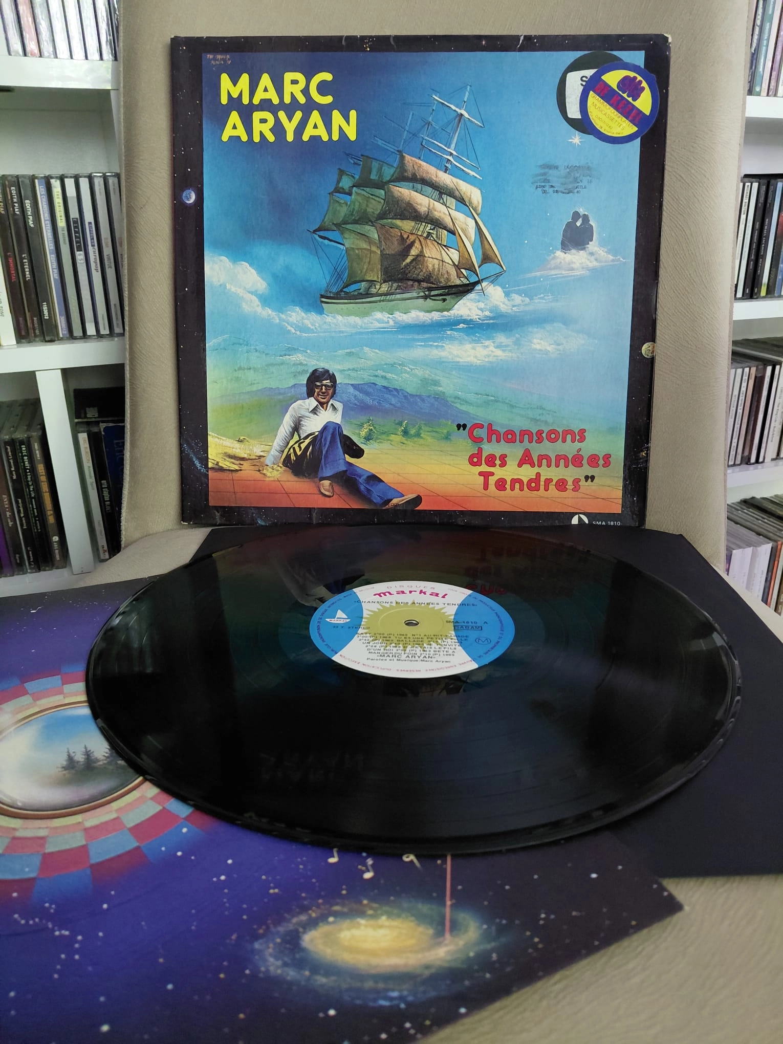 Marc Aryan – Chansons Des Années Tendres - Belçika Dönem Basım Albüm LP Plak-2.el